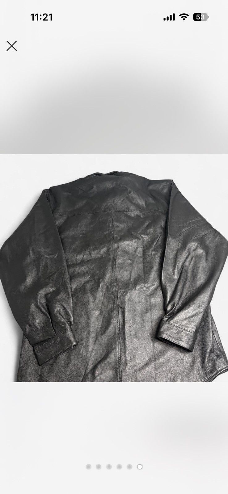 Other Sergio Vadducci black leather coat Size XL Size US XL / EU 56 / 4 - 6 Thumbnail