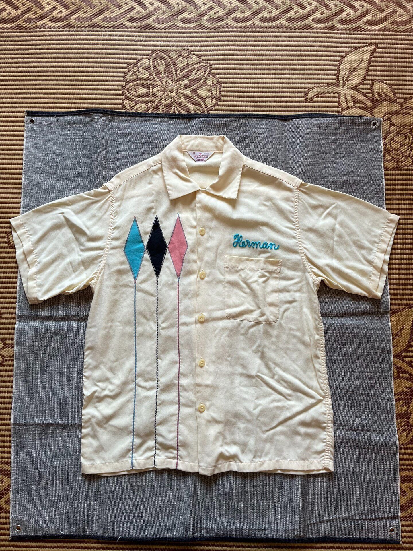 Sugar Cane Sugar Cane Diamond Summer Short-Sleeve Shirt Size US L / EU 52-54 / 3 - 1 Thumbnail