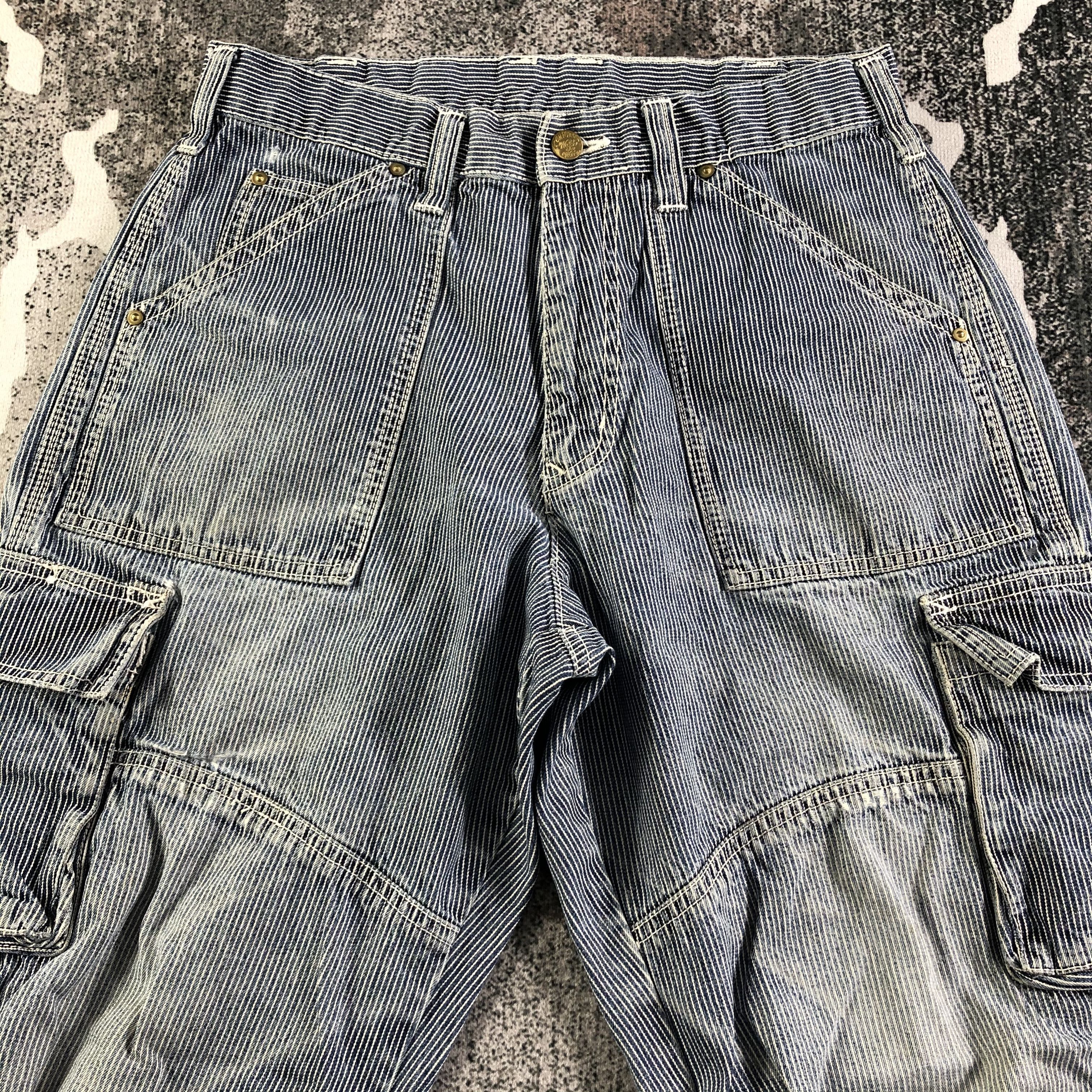 Vintage Dogman Cargo Jeans Hikory Denim KJ2189 Denim