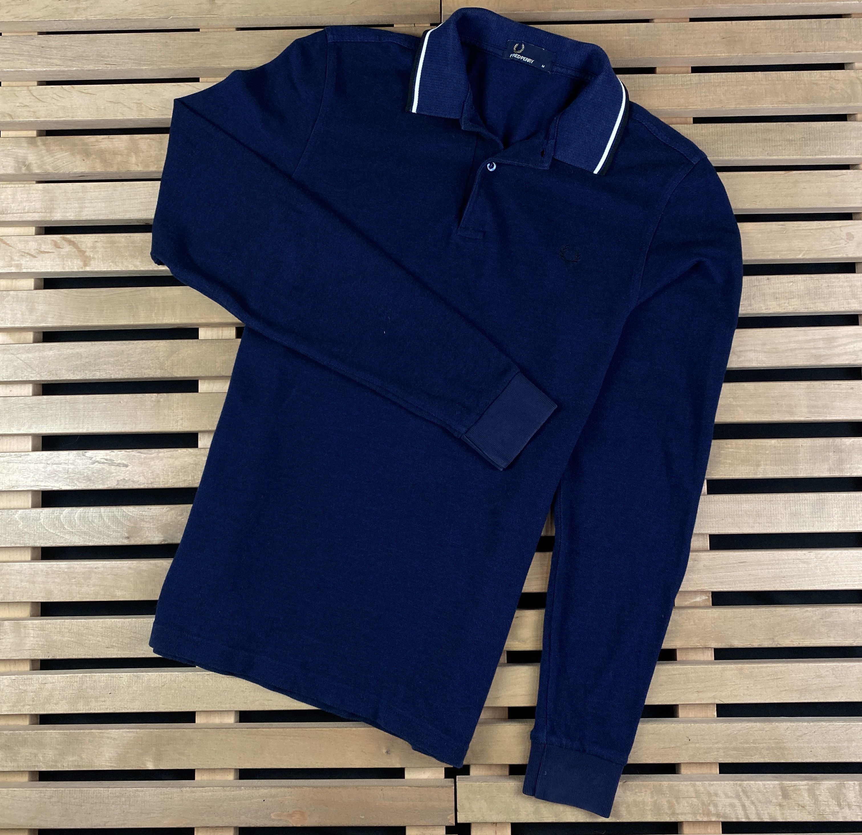 Fred Perry Mens Long Sleeve Polo T-Shirt Fred Perry Size M Cotton Size US M / EU 48-50 / 2 - 1 Thumbnail
