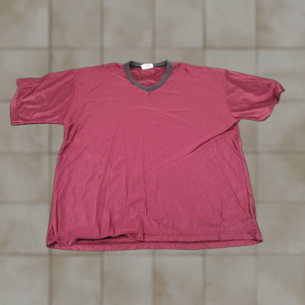 Vintage VINTAGE Dodger Shirt 2XL Red V-Neck Mens 90s Jersey Logo T-Shirt Size US XXL / EU 58 / 5 - 1 Thumbnail