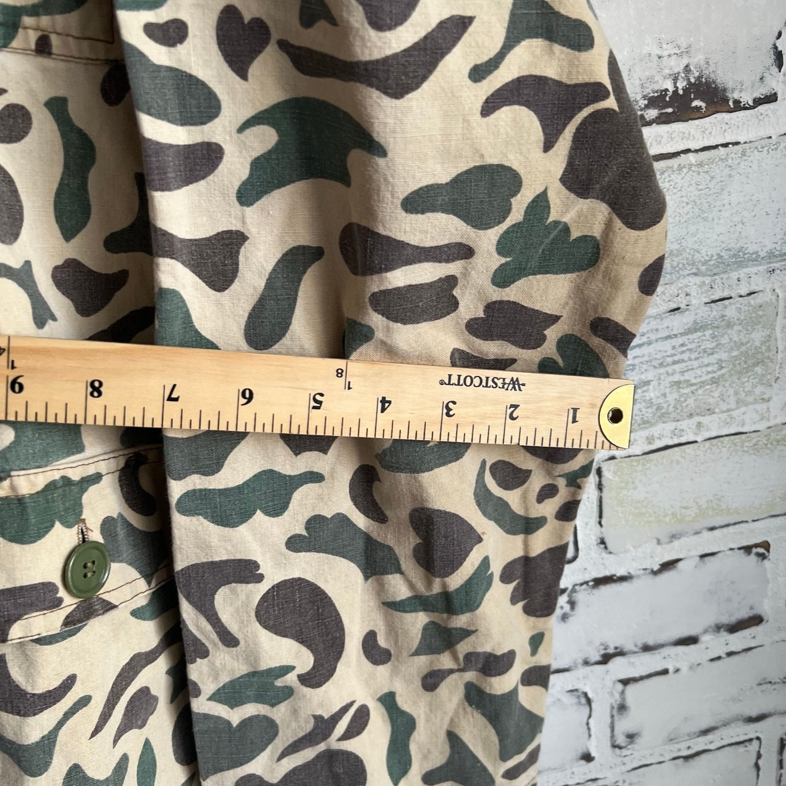 Unknown London Rare Vintage 40's Frog Camo Button Up Jacket Size XXL 24x31 Size US XL / EU 56 / 4 - 9 Thumbnail