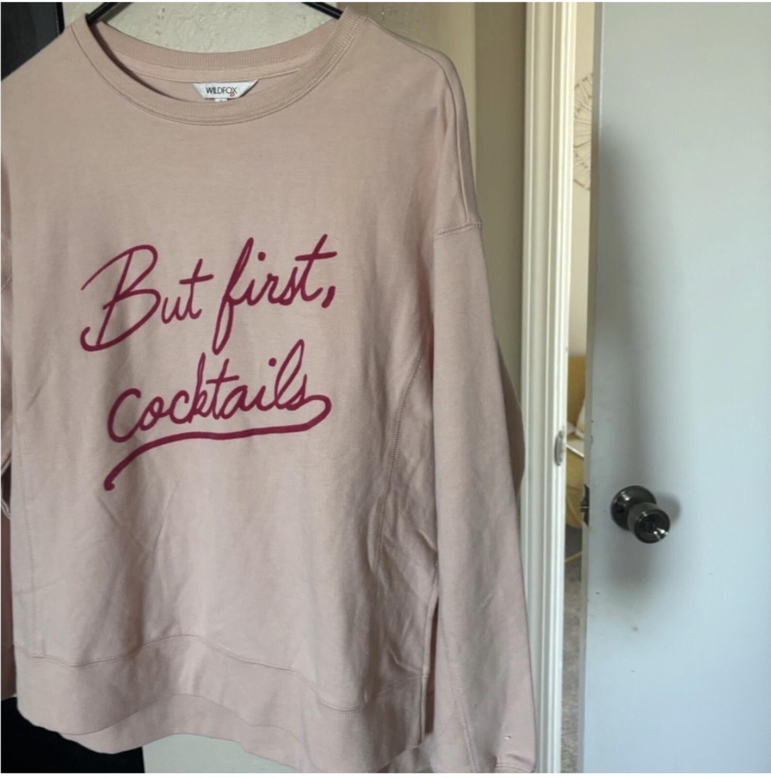 Wildfox (Wildfox) Blush Sweatshirt with pink Text Size S / US 4 / IT 40 - 2 Thumbnail