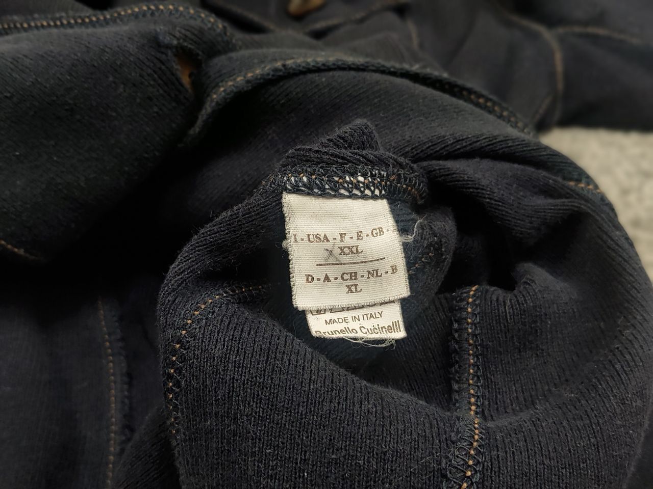 Brunello Cucinelli Brunello Cucinelli premium design classic Cotton Navy Blazer Size XL / US 12-14 / IT 48-50 - 18 Thumbnail