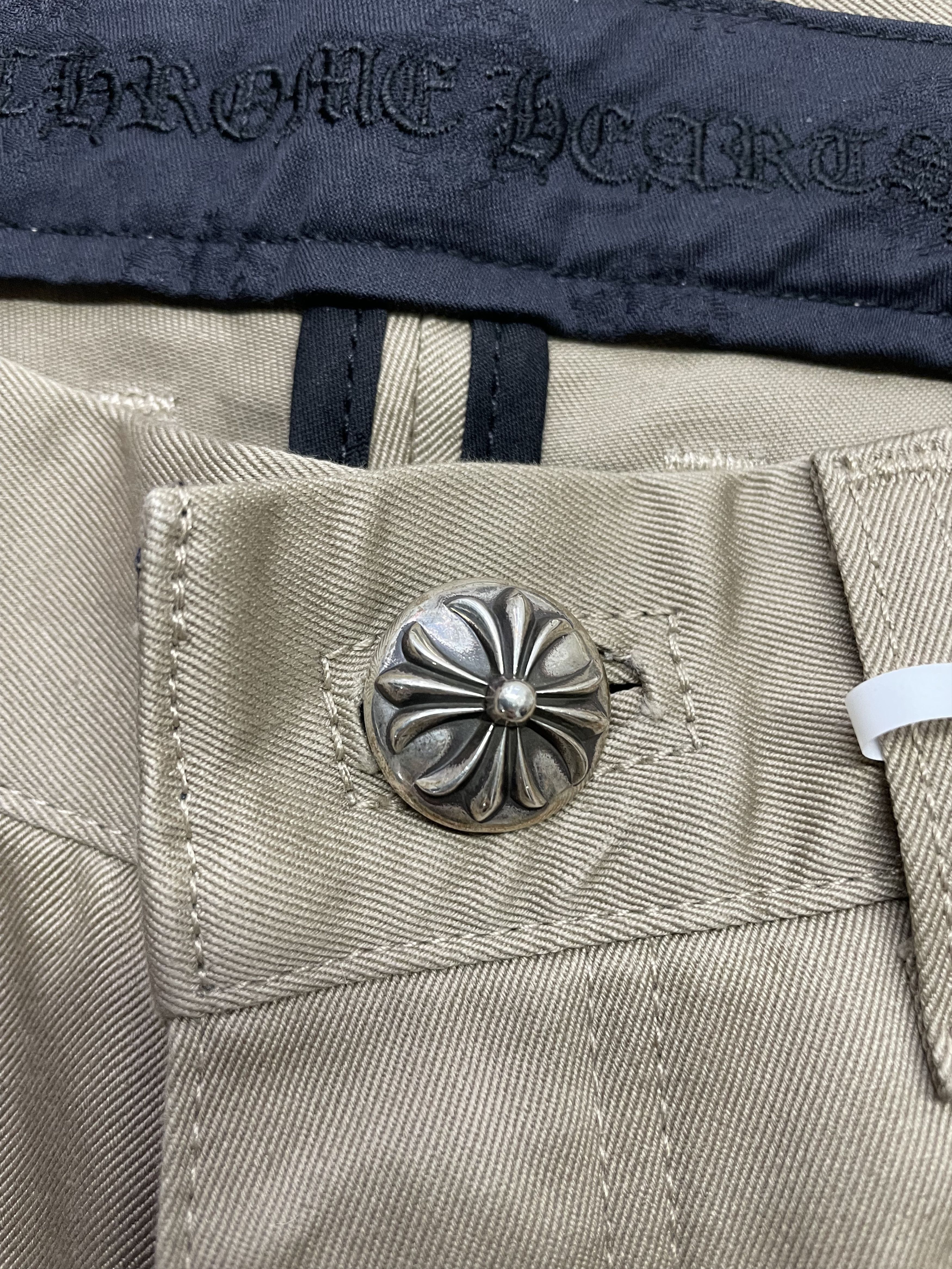 Chrome Hearts Chrome Hearts Black&Checkerboard Patch Chino Pants Size US 33 - 7 Thumbnail