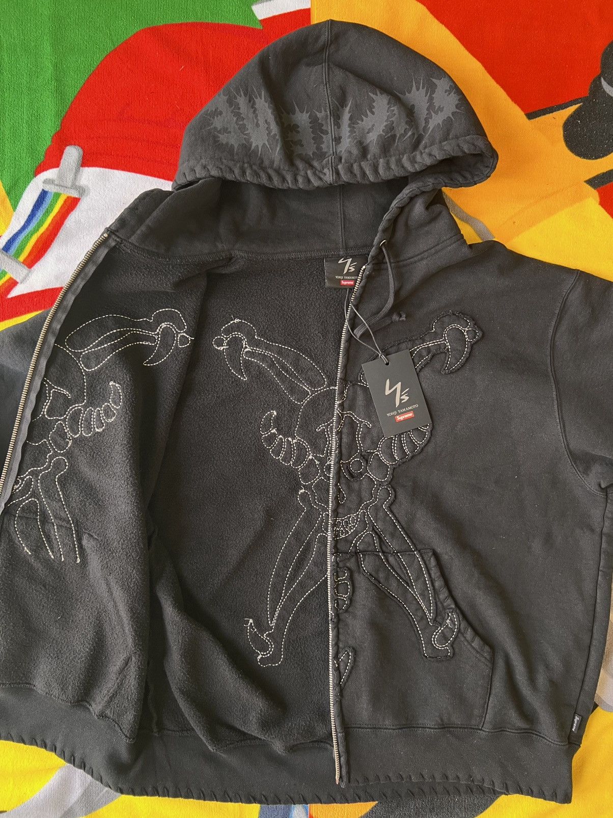 トップス SUPREME YOHJI YAMAMOTO Zip up Hoodie S Supreme Y's by Yohji Yamamoto Zip Up Hooded Sweatshirt Black | eBay