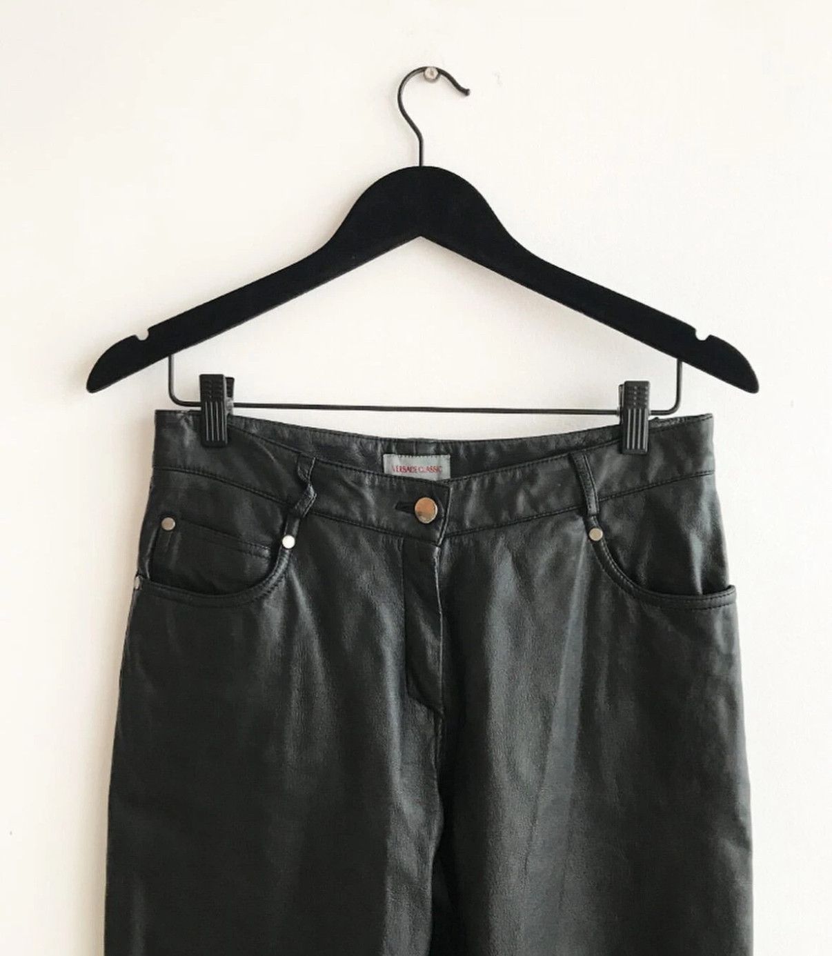 Versace Vintage leather Versace pants Size 28" / US 6 / IT 42 - 3 Thumbnail