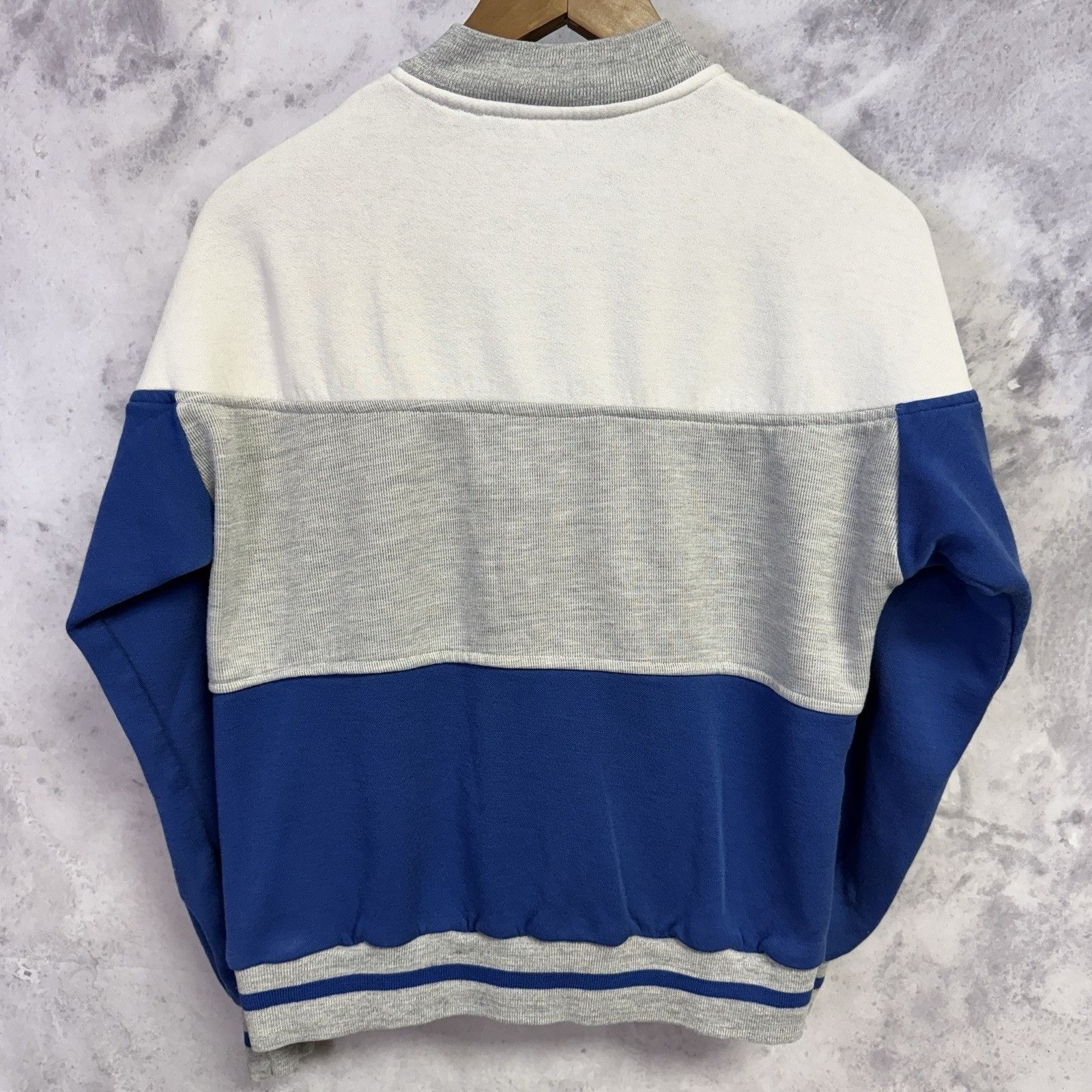 Pierre Cardin Vintage Pierre Cardin Sweatshirt Adult Medium White/Blue Size US M / EU 48-50 / 2 - 2 Thumbnail