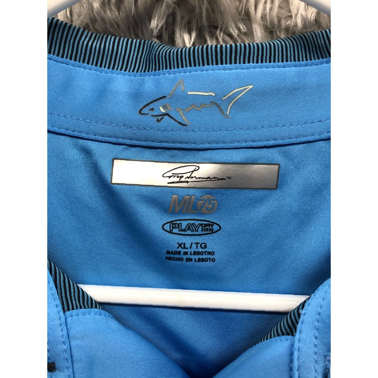 Vintage Greg Norman Polo Shirt Men XL Golf Active Stretch Short Sleeve Blue Striped Size US XL / EU 56 / 4 - 4 Thumbnail