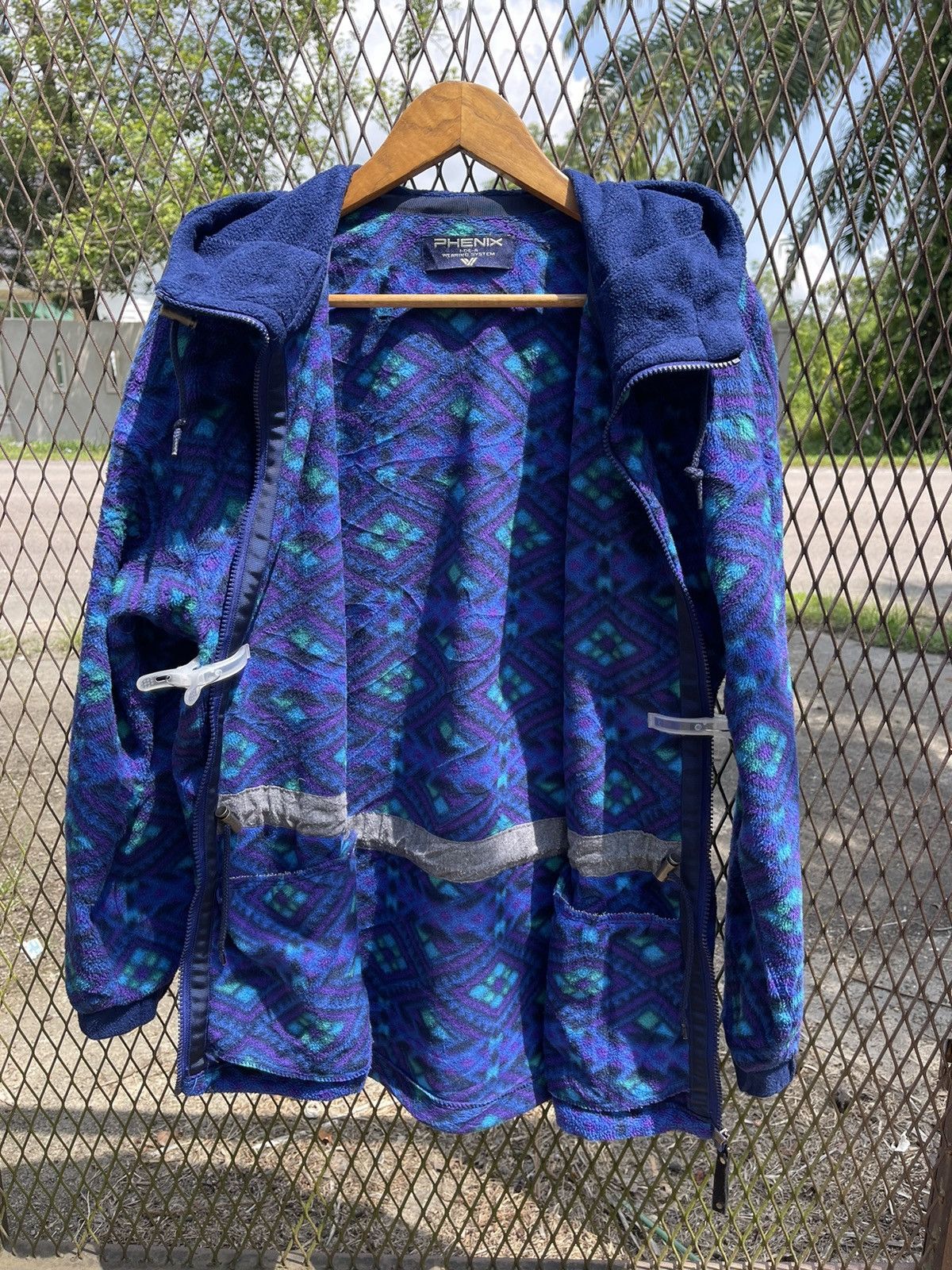 Japanese Brand Phenix Polartec Patterned Fleece Jacket – Vintage 90s Size US L / EU 52-54 / 3 - 11 Thumbnail
