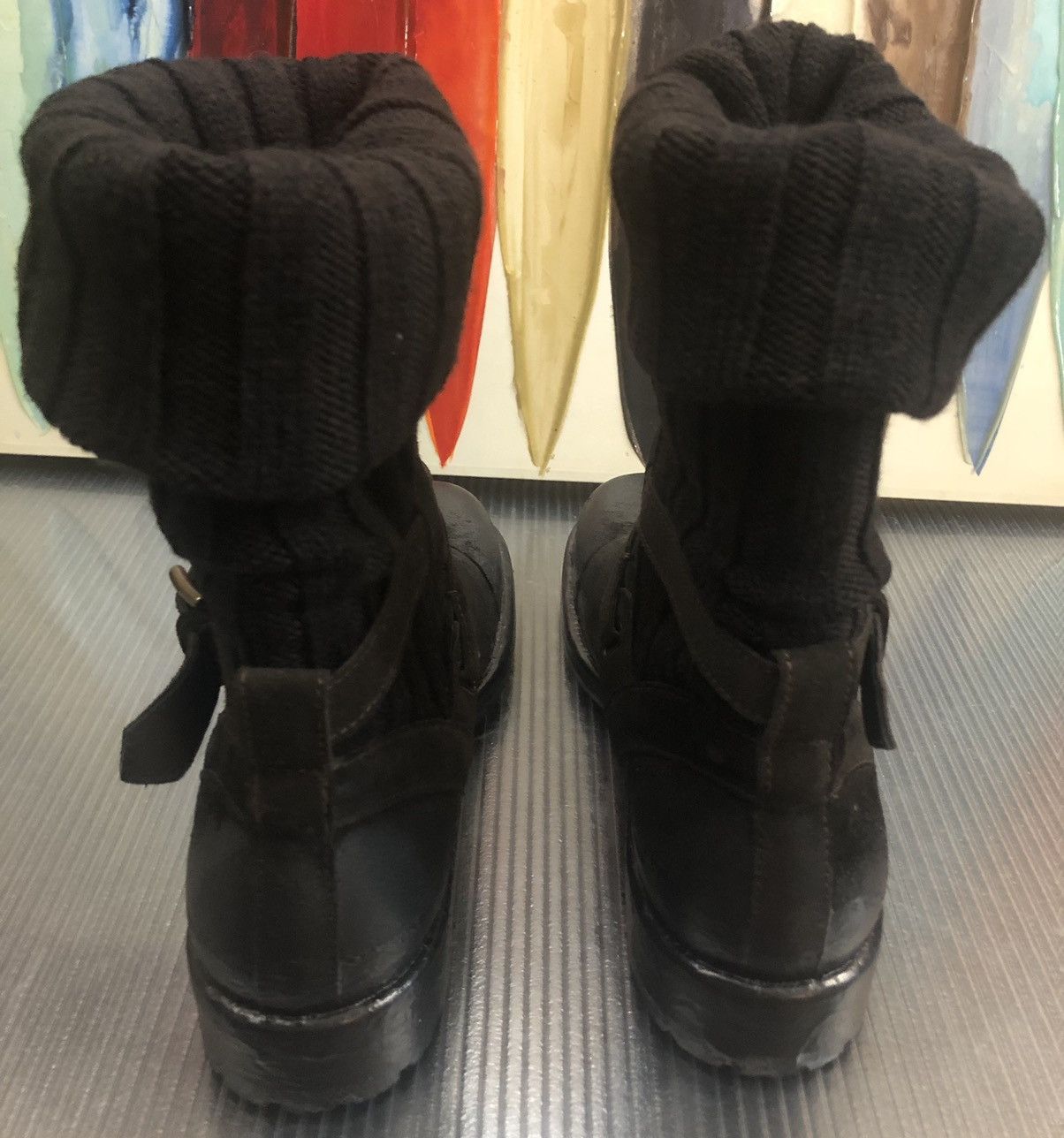 Dolce & Gabbana Dolce and Gabbana 🇮🇹 oiled suede wool sock Alpine boot 10 NEW Size US 10 / EU 43 - 8 Thumbnail