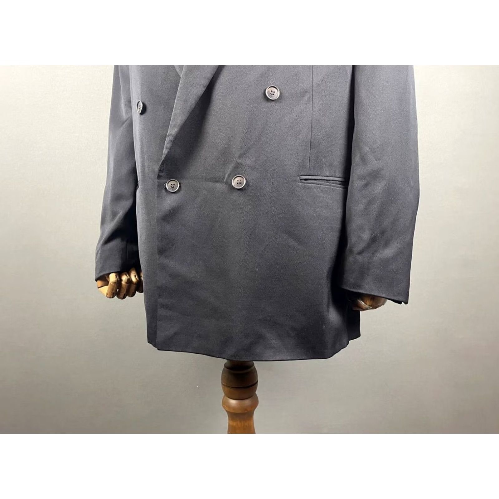 Yves Saint Laurent Yves Saint Laurent Blazer Jacket Mens Black Button Front Solid Mid-Length Regular Fit Knit Lightweight Breathable Casual Formal Vintage No Size US M / EU 48-50 / 2 - 5 Thumbnail