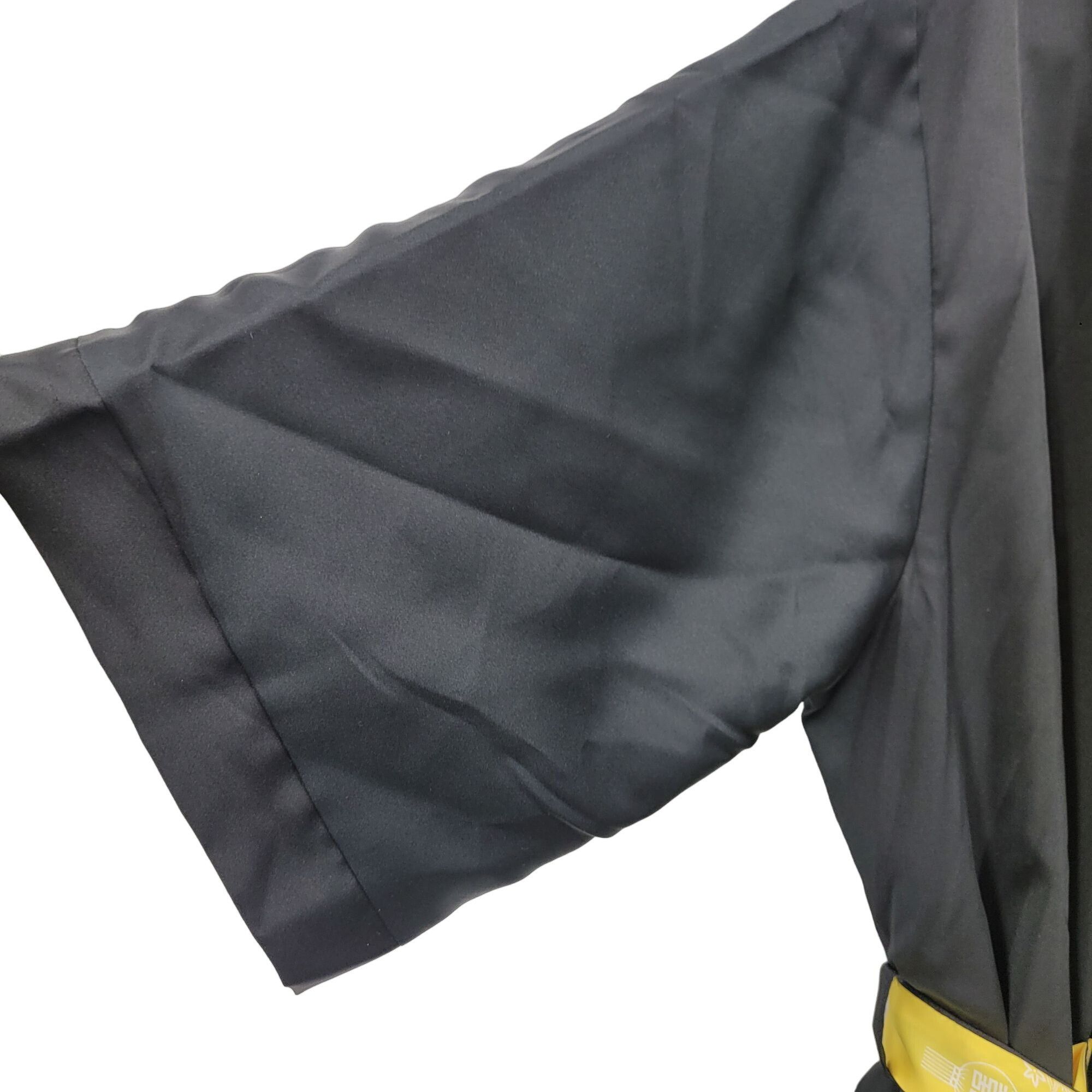 Japanese Brand Reversible Kimono Robe L Black Embroidered Dragon Yellow Flo Size US L / EU 52-54 / 3 - 17 Thumbnail