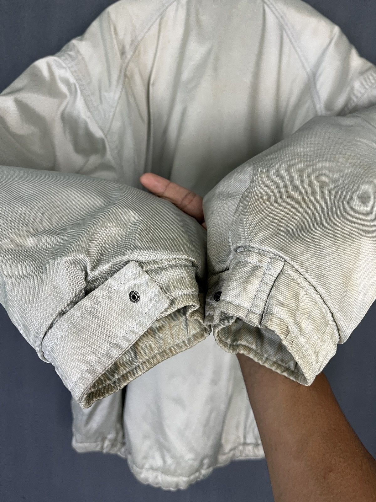 Nike × Vintage Vintage 90s Silver Nike Jacket Size US M / EU 48-50 / 2 - 8 Thumbnail