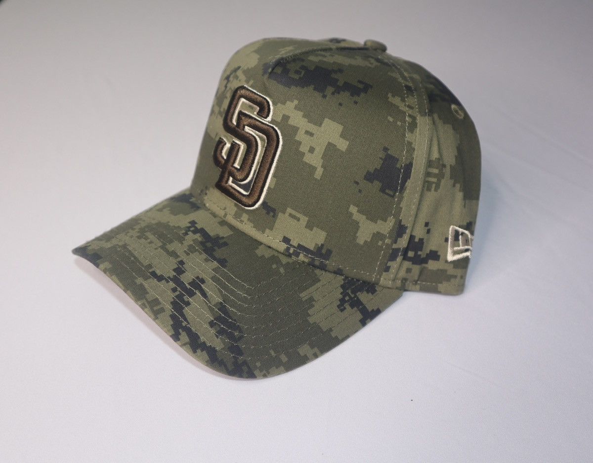 New Era San Diego Padres Camo A-Frame Snapback Hat Size ONE SIZE - 3 Thumbnail