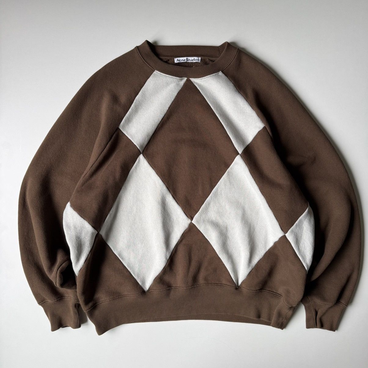 Acne Studios Acne Studios Argyle Sweatshirt Oversized Sweatshirt Size US M / EU 48-50 / 2 - 2 Thumbnail