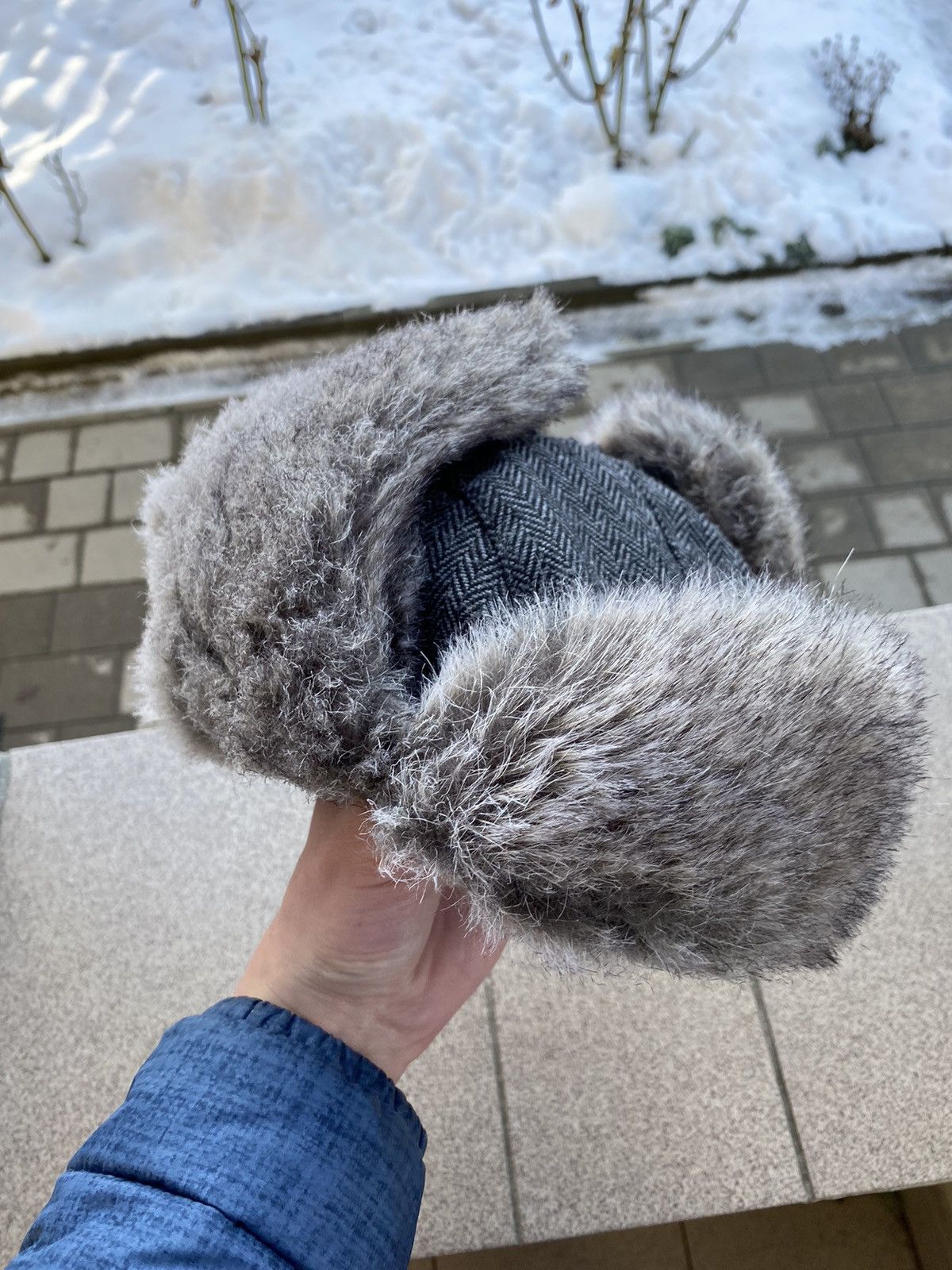 Hysteric Glamour × Vintage Crazy Y2k Mohair Fuzzy Hat Ushanka Punk Winter Size ONE SIZE - 9 Thumbnail