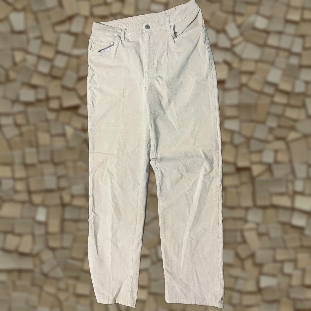 Vintage Sonoma Pants Women's Size 10 White Stretch Straight Leg Ankle Casual Regu lar Size 32" / US 10 / IT 46 - 1 Thumbnail