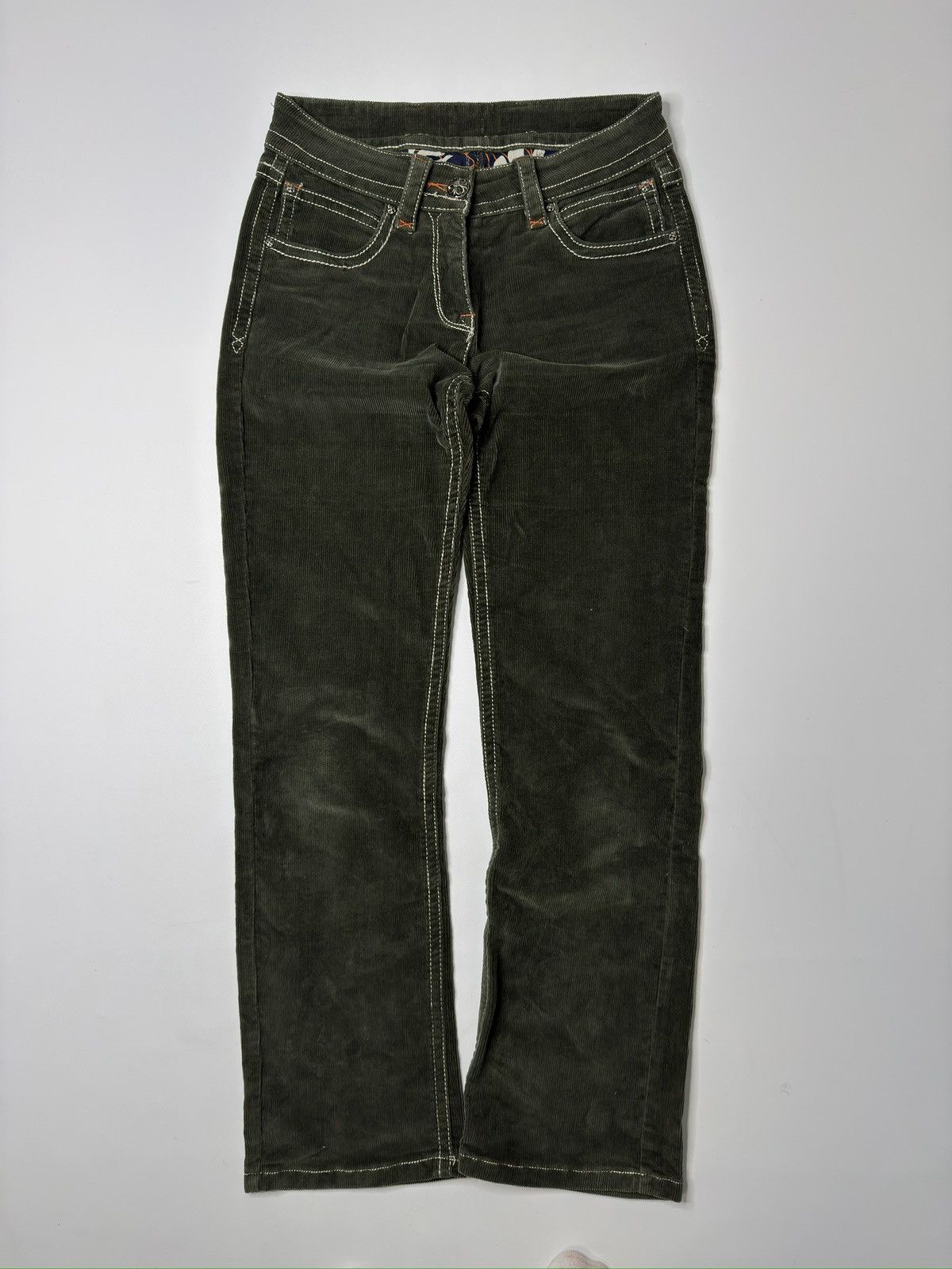 Vintage Vintage avant garde bottle green corduroy pants swag if6was9 Size US 32 / EU 48 - 3 Thumbnail