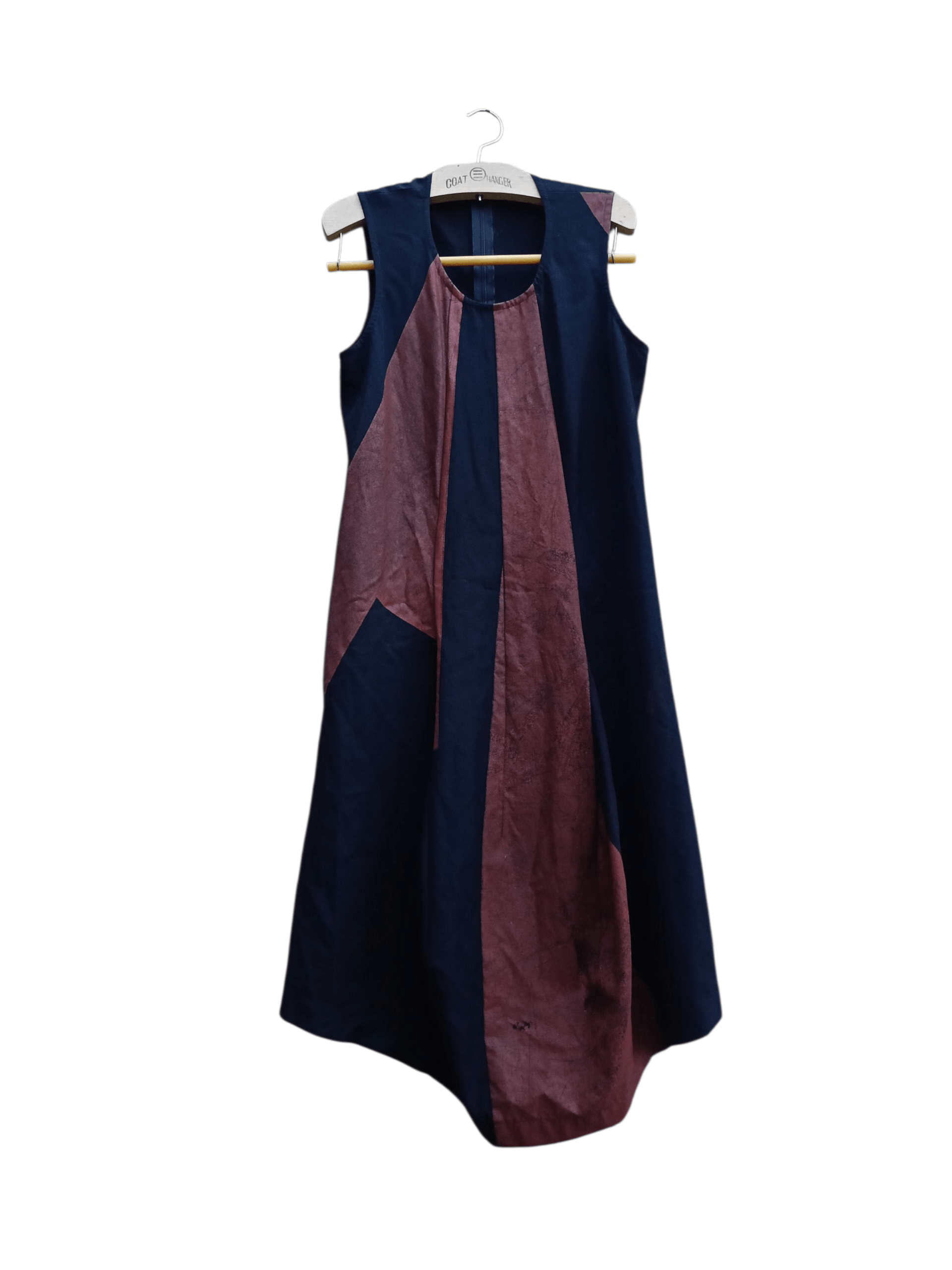 Comme des Garcons AW96 COMME des GARÇONS SLEEVELESS SWITCH DRESS NAVY/BROWN Size M / US 6-8 / IT 42-44 - 1 Thumbnail