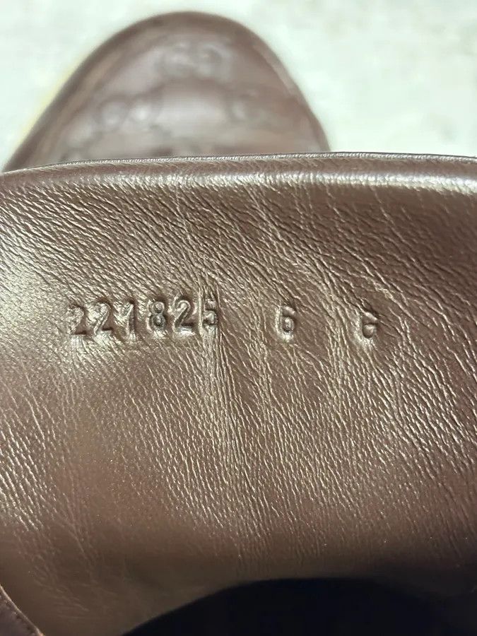 Gucci 2000s Gucci Brown Monogram Italian Leather High Sneakers Size US 7.5 / EU 40-41 - 10 Thumbnail