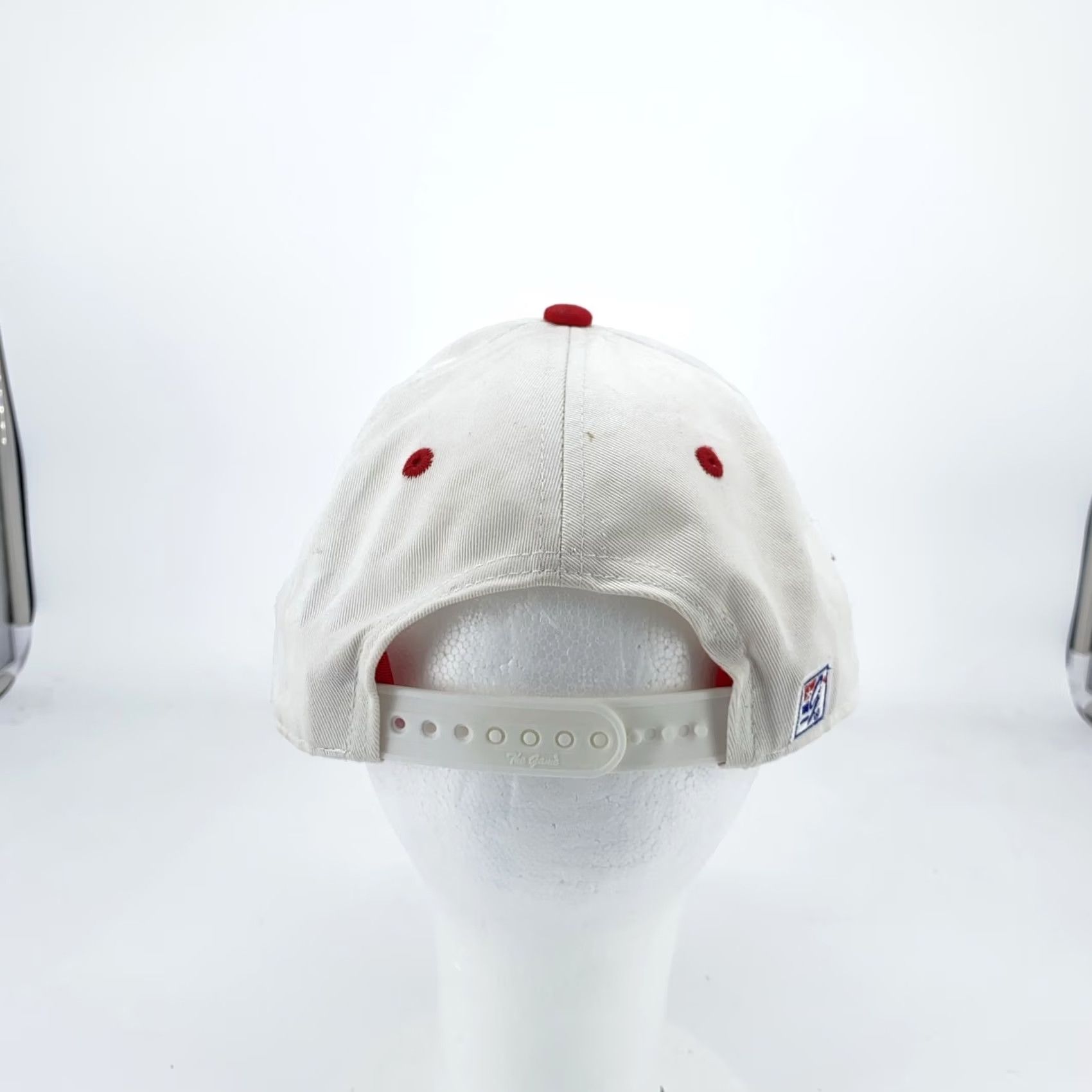 Vintage Northeastern University The Game Hat Cap Snap Back White Red College Mens Snapback One Size White College The Game Mens Size ONE SIZE - 3 Thumbnail