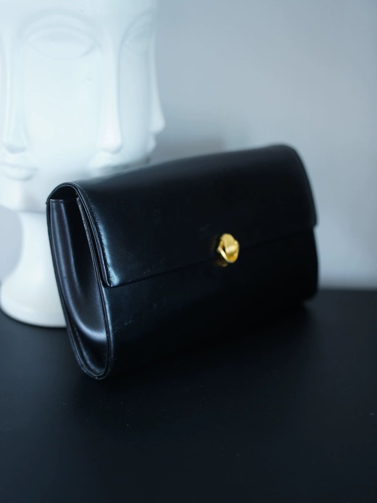 Other Morabito Vintage Black Gold Chain-Attachable Clutch Size ONE SIZE - 3 Thumbnail
