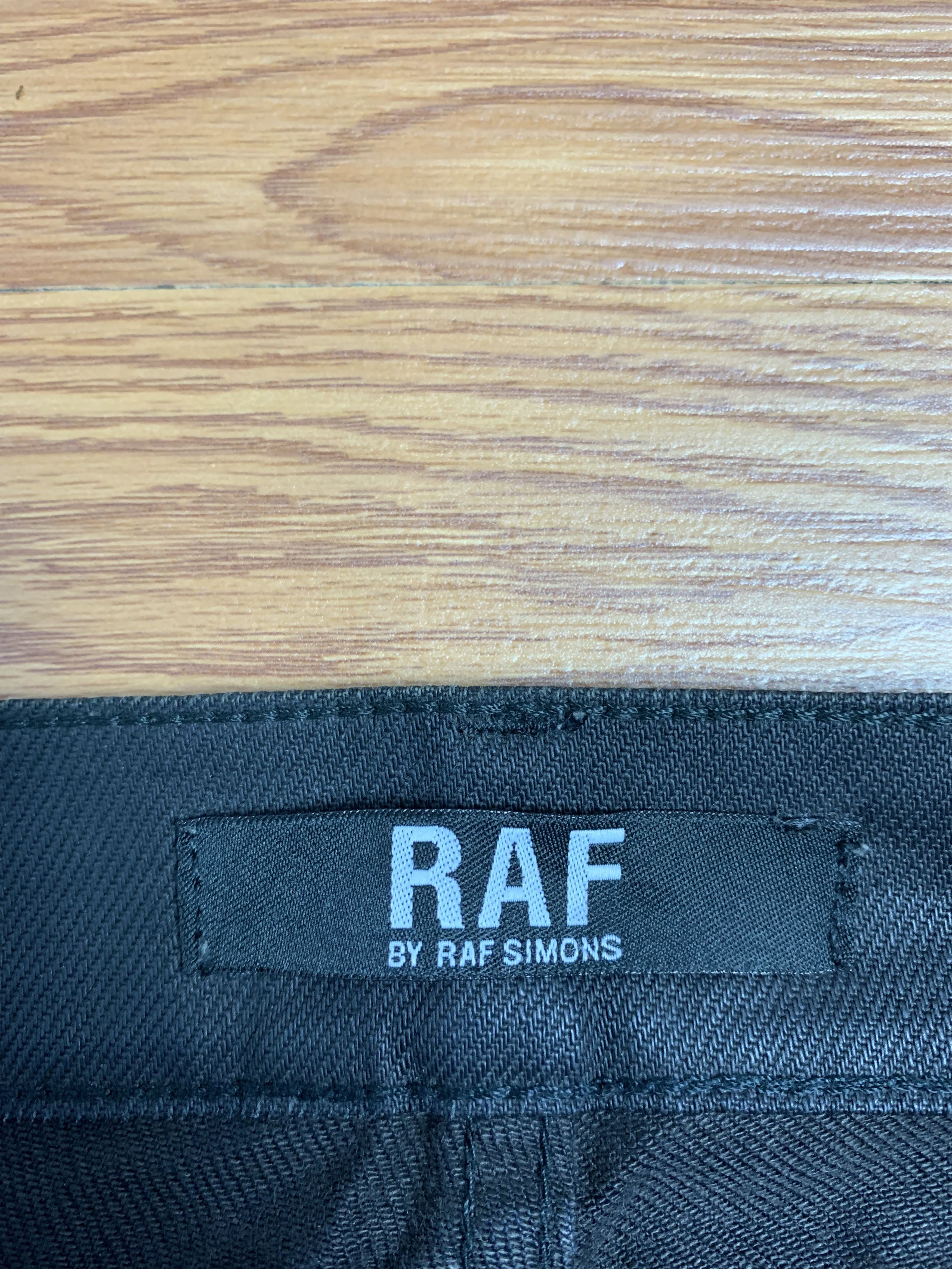 Raf Simons Raf Simons Black Coated Denim Size US 31 - 10 Thumbnail