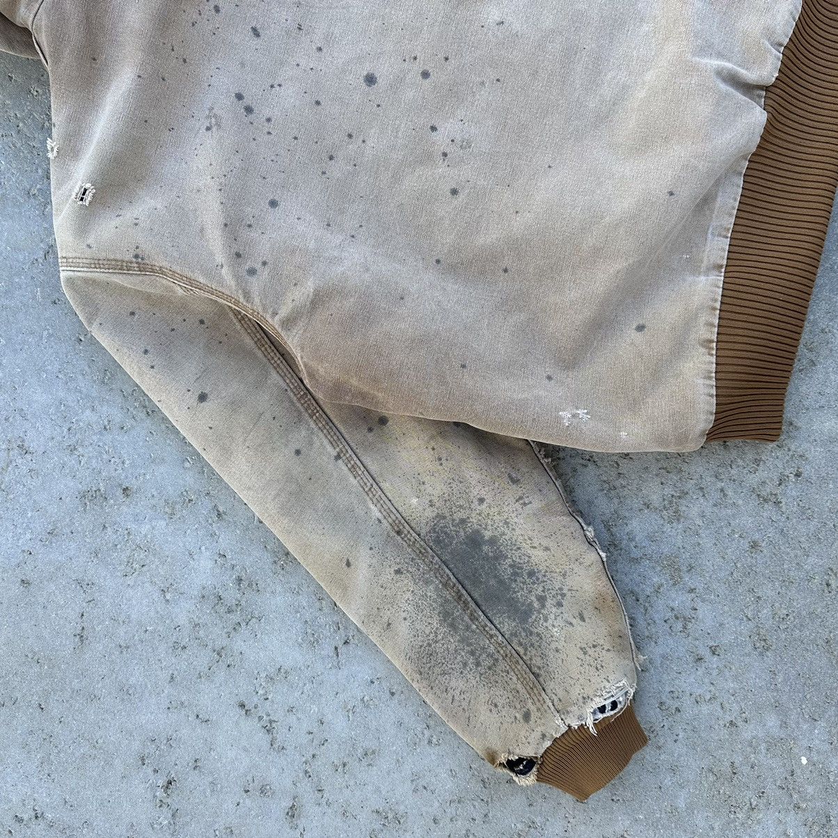 Carhartt VTG 2007 Carhartt Hooded Repaired Canvas Work Jacket Size US L / EU 52-54 / 3 - 8 Thumbnail