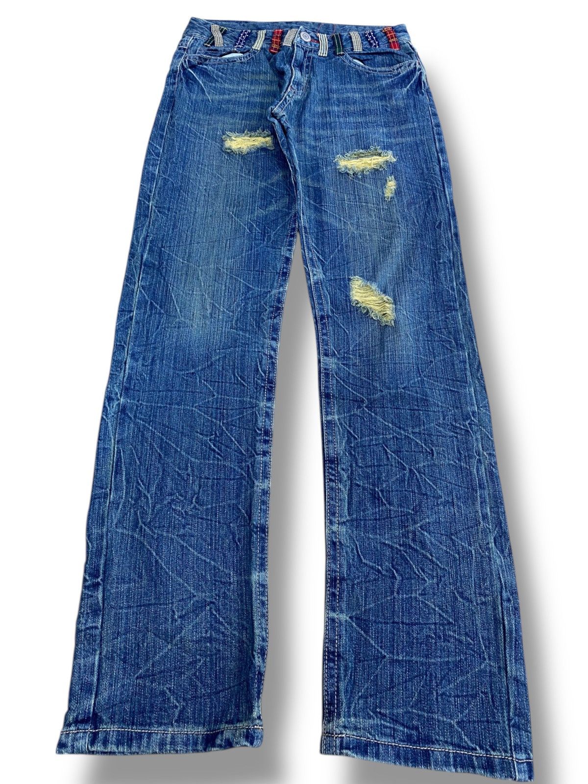 Japanese Brand Japanese Brand Thunder Faded Wash Style Loose Jeans Size US 31 - 1 Thumbnail
