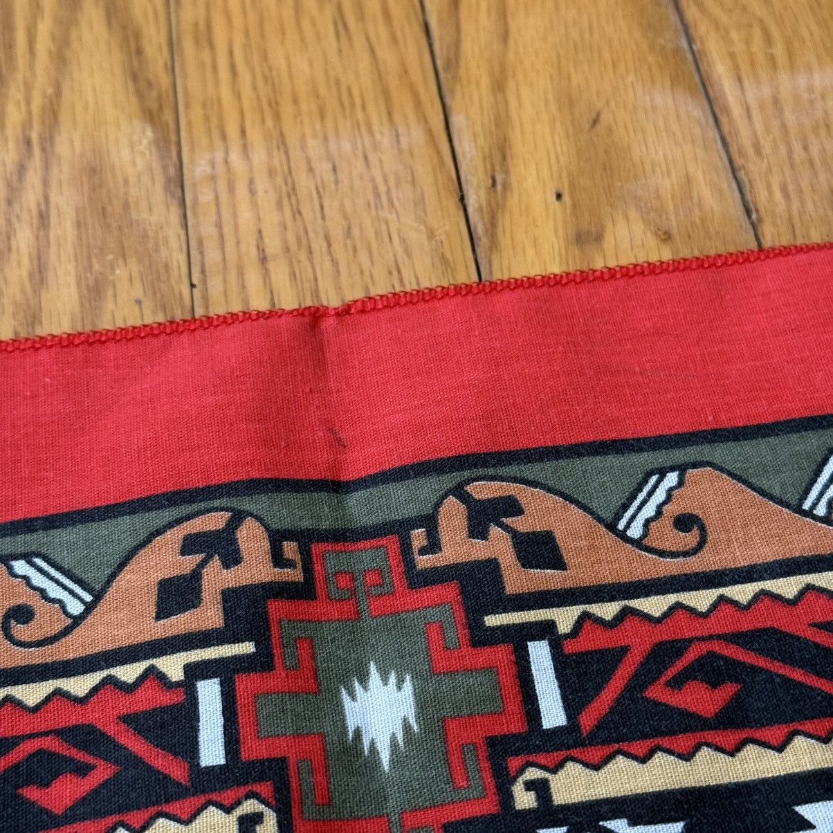 Vintage Vintage Wamcraft Bandana Southwest Native American Style Size ONE SIZE - 6 Thumbnail