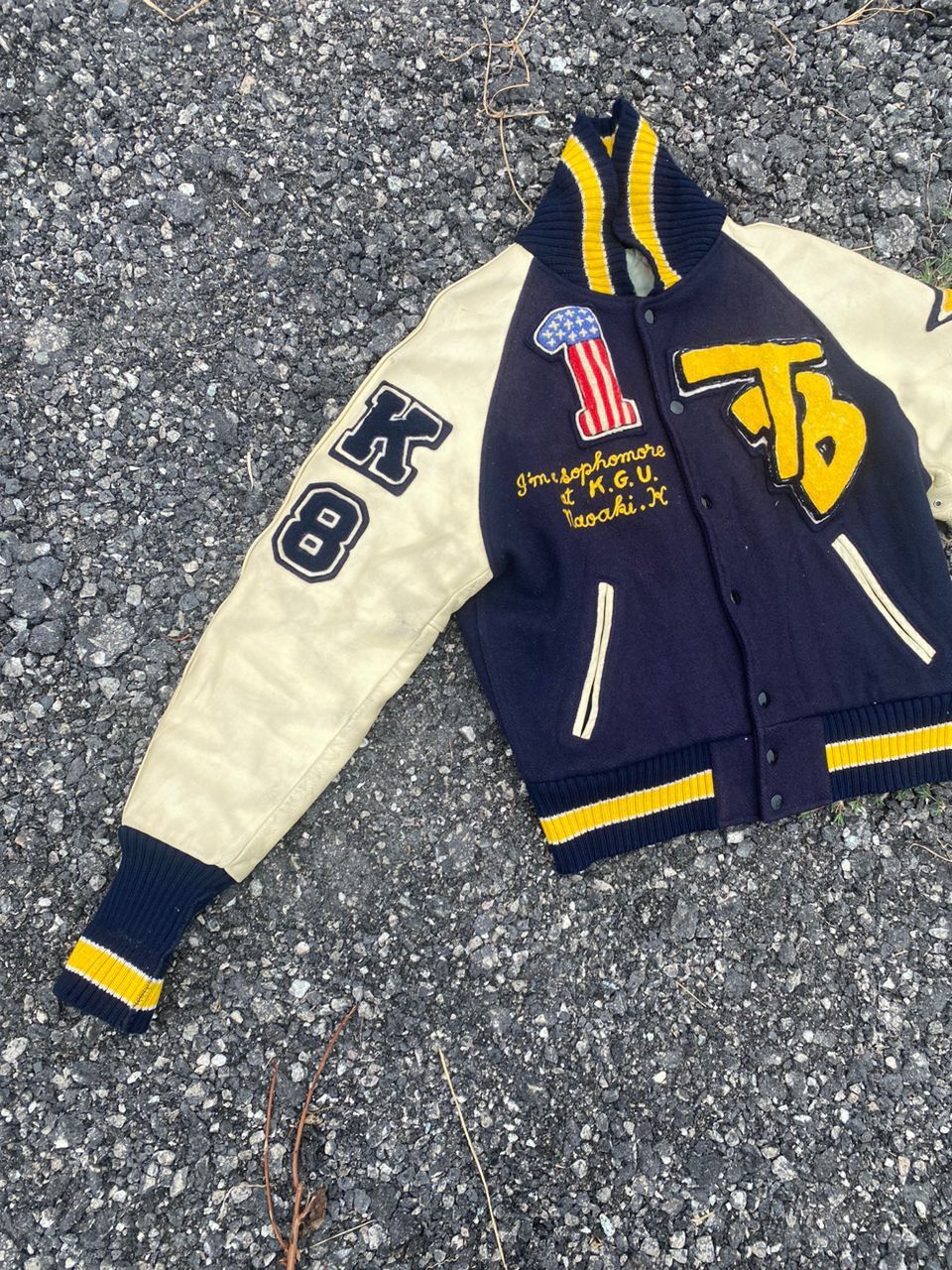 Vintage Vintage varsity jacket custom made by tm Ethetics Size US M / EU 48-50 / 2 - 3 Thumbnail