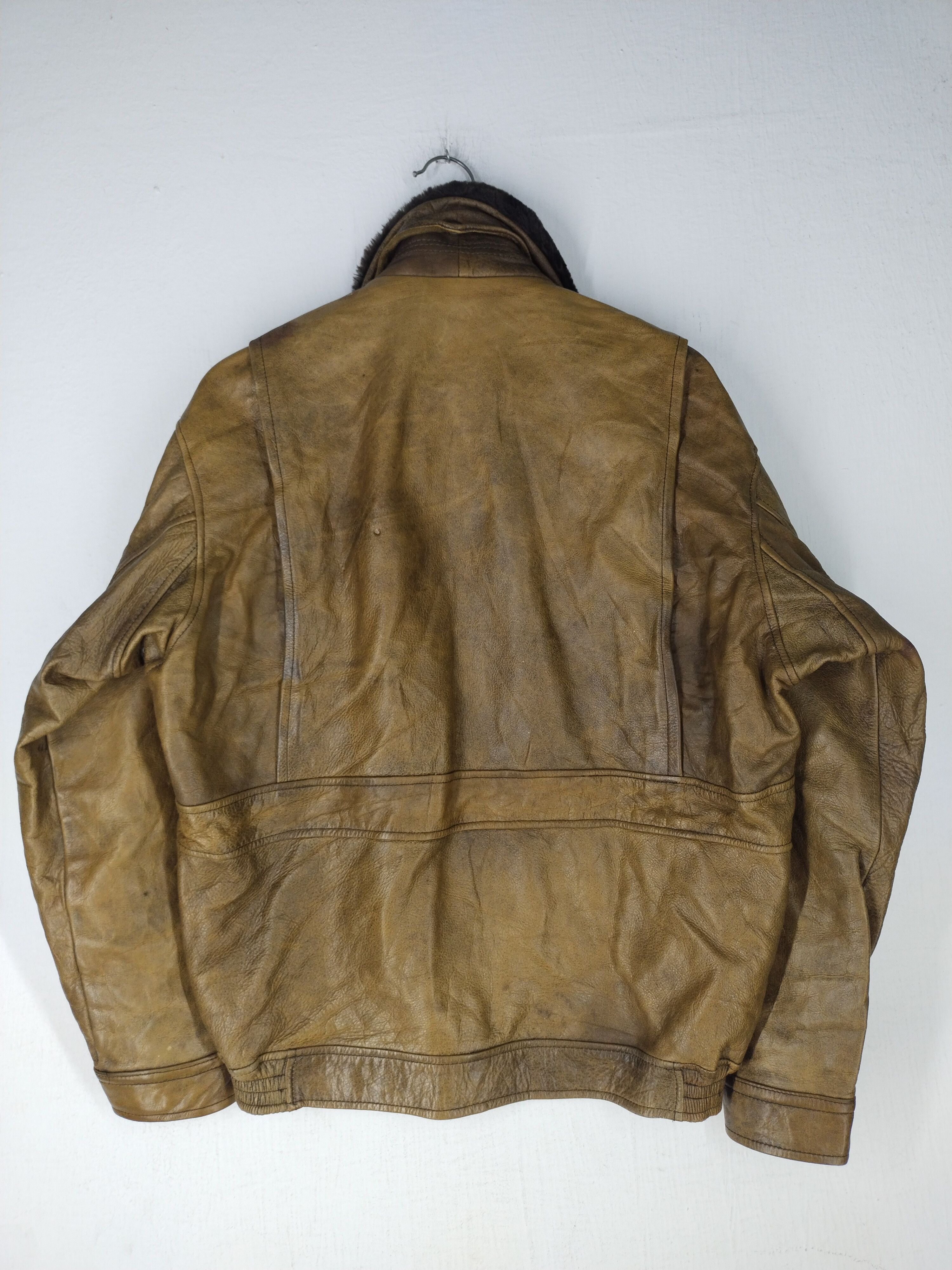 Vintage Vintage Leather Motorcycle Jacket Size US L / EU 52-54 / 3 - 9 Thumbnail