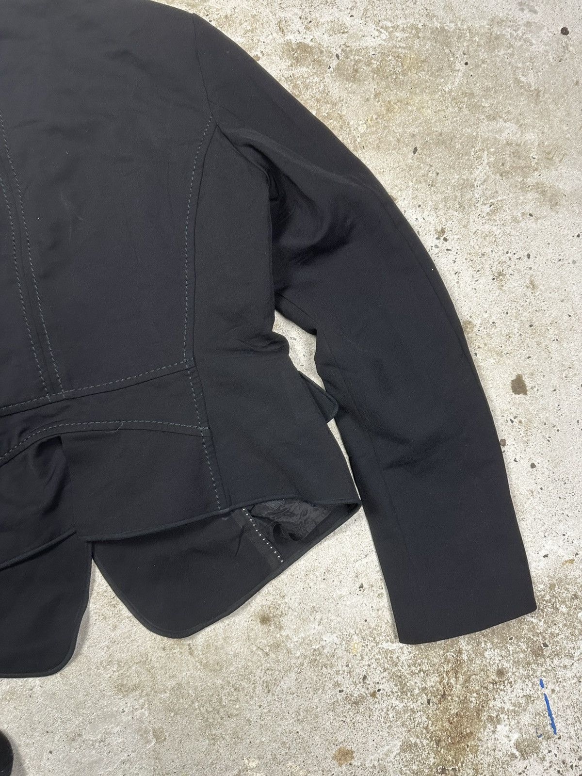 Marithe + Francois Girbaud 2000s Marithe Francois Girbaud Black Blazer Jacket Size XL / US 12-14 / IT 48-50 - 16 Thumbnail