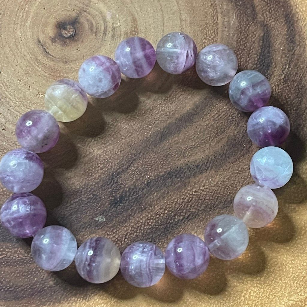 Other Candy Fluorite bracelet striped layers light rainbow colors Size ONE SIZE - 2 Thumbnail