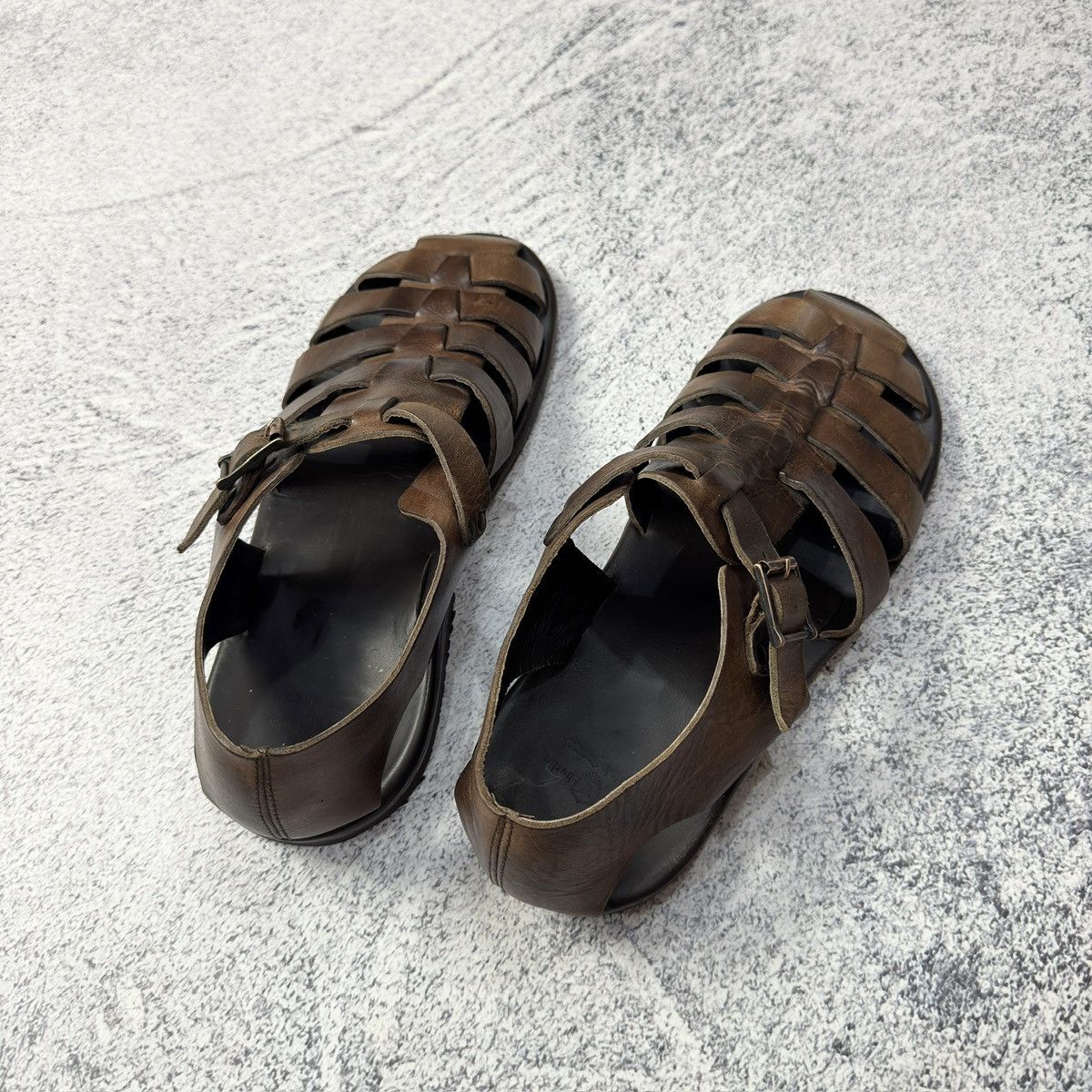 Designer × Handmade Zeha Berlin 812 Mens Sandals size 44 US11 UK10 29cm Size US 11 / EU 44 - 11 Thumbnail