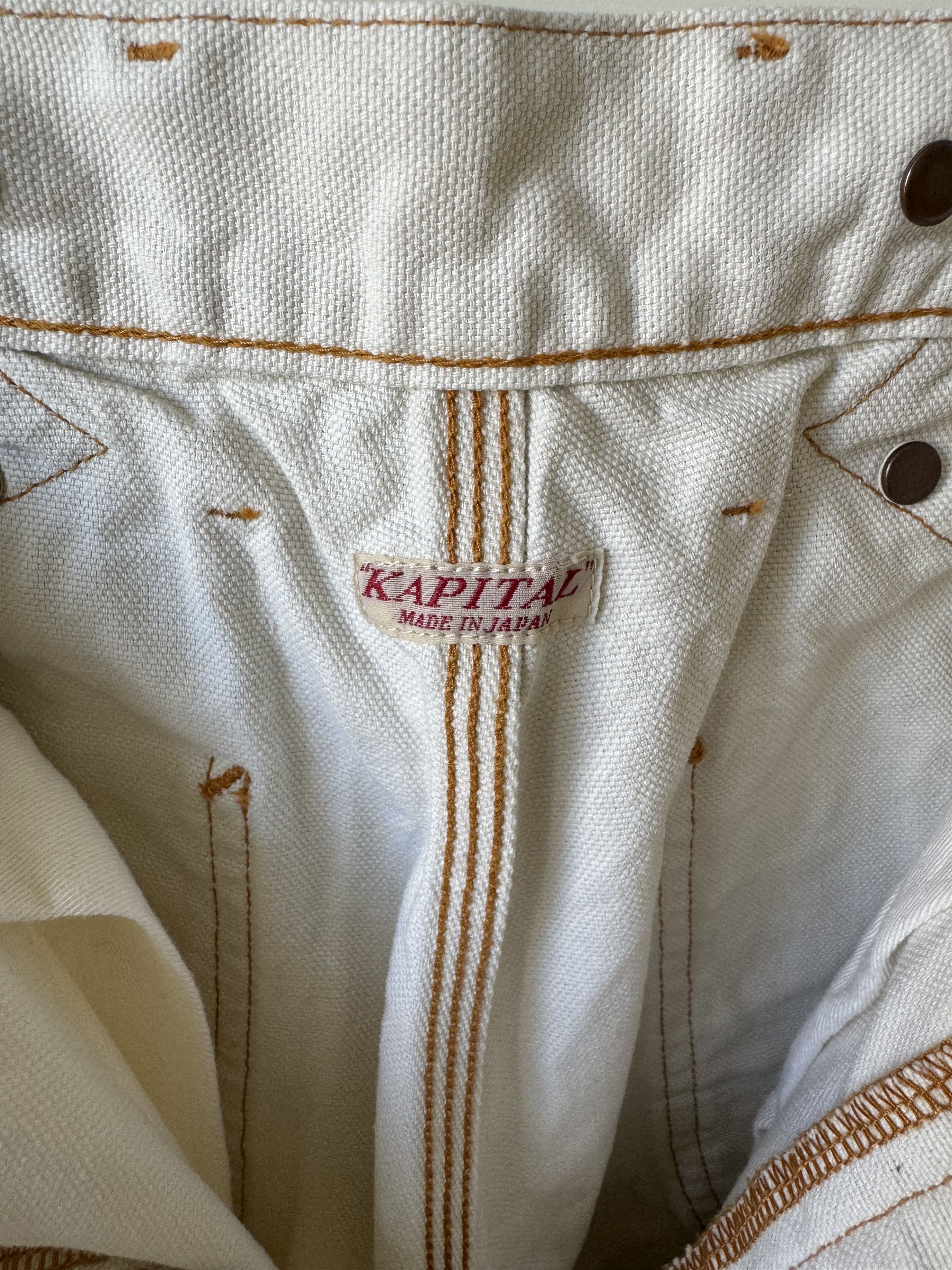 Kapital [1] Light Canvas Lumber Pants in Ecru (SS22) Size US 30 / EU 46 - 10 Thumbnail