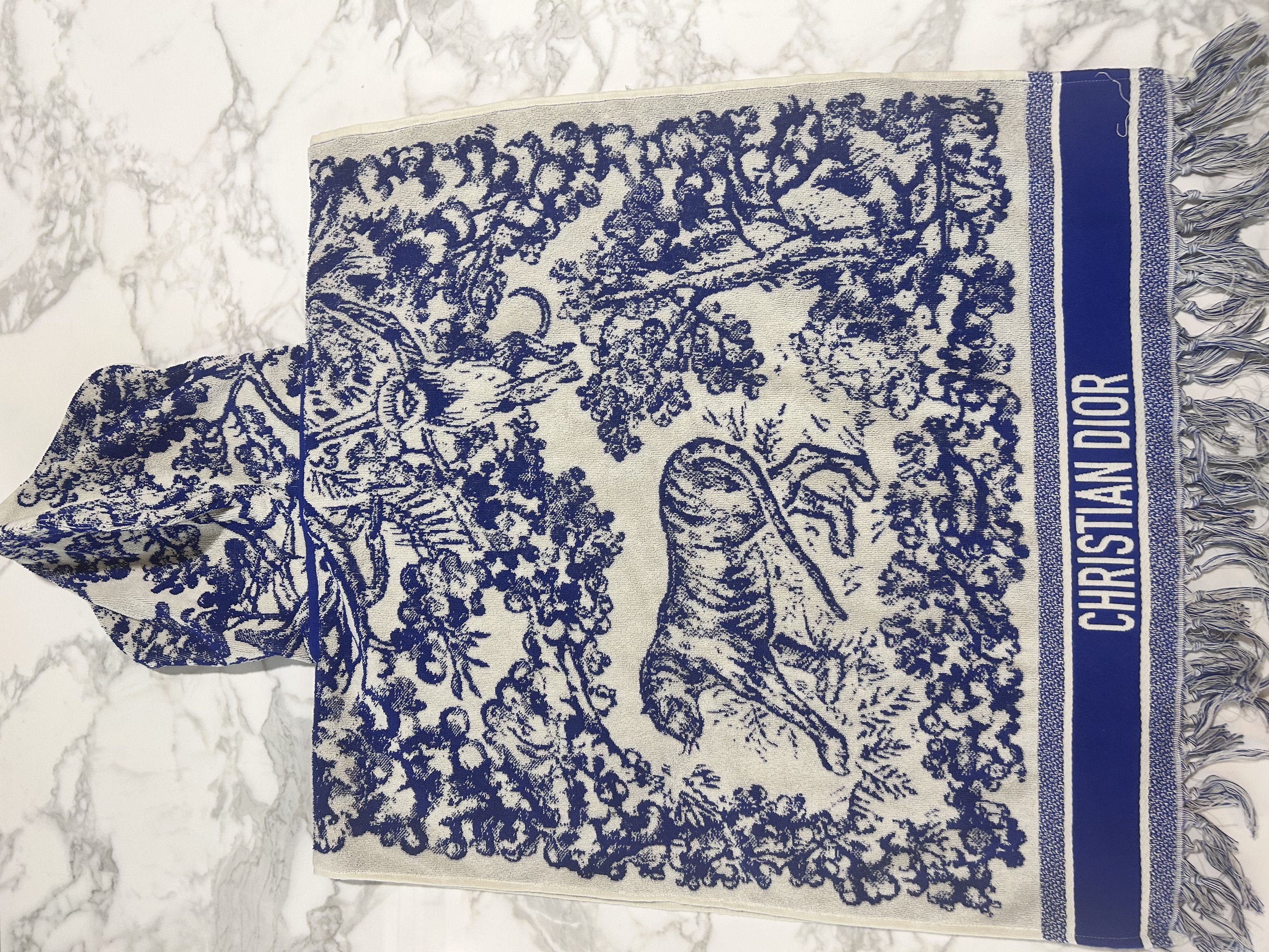 Dior Poncho Toile de Jouy SAUVAGE W/ HOOD Size ONE SIZE - 10 Thumbnail