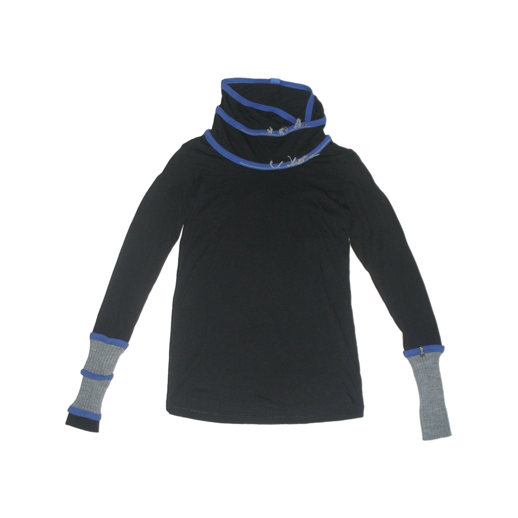 Cop Copine Cop Copine turtleneck top with blue and grey details Size S / US 4 / IT 40 - 6 Thumbnail