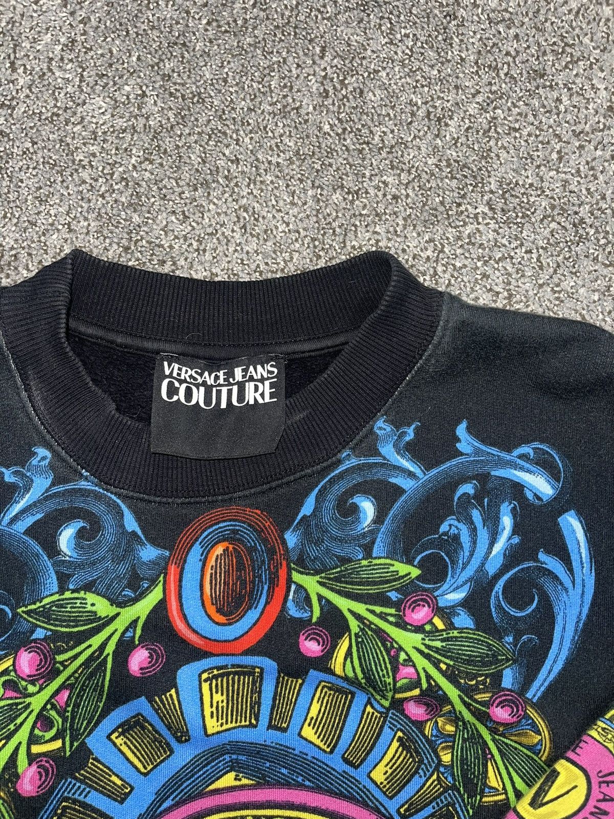 Versace Jeans Couture Versace Black Multicolor Crewneck Size US M / EU 48-50 / 2 - 2 Thumbnail