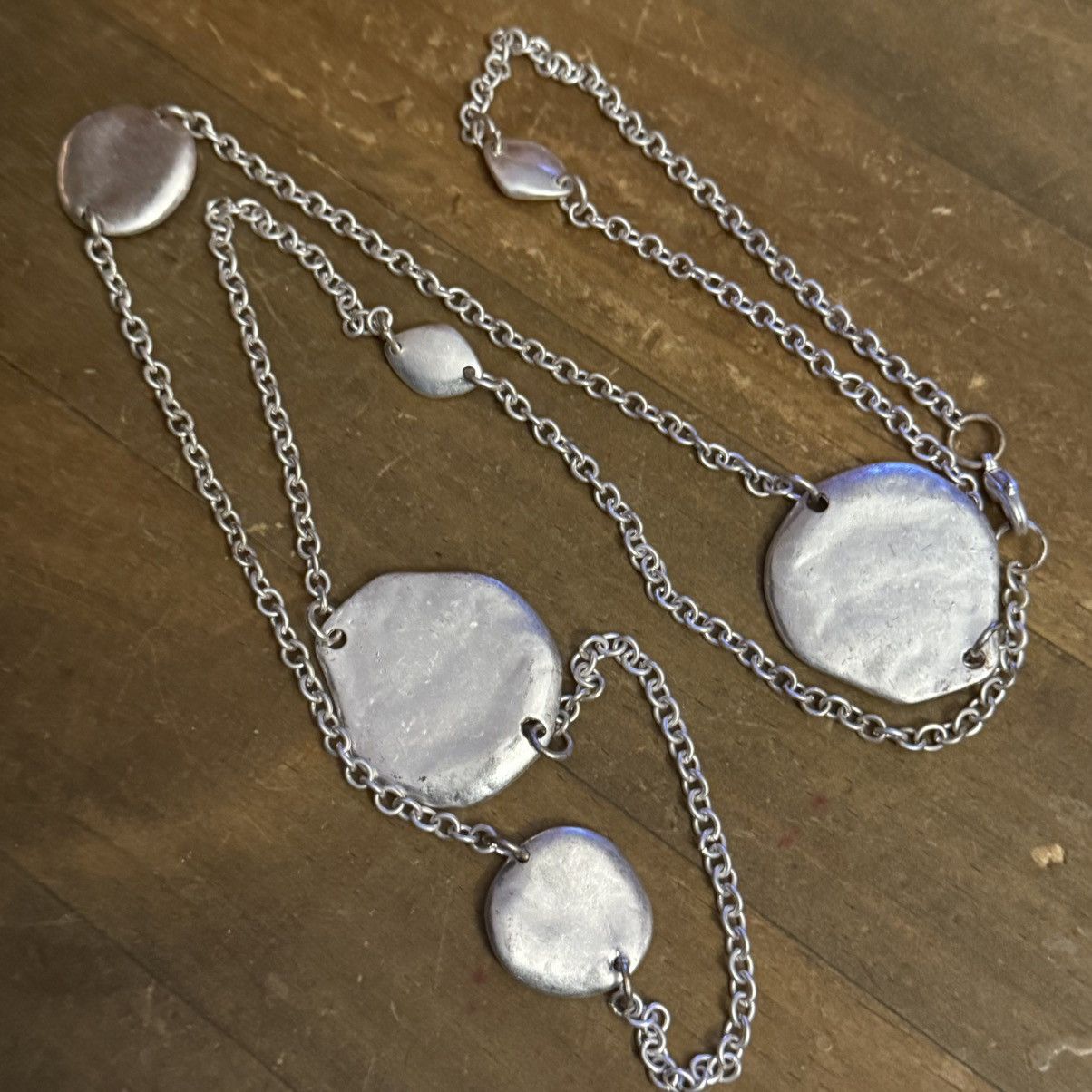 Other Long silver tone station sand dollar necklace Size ONE SIZE - 5 Thumbnail
