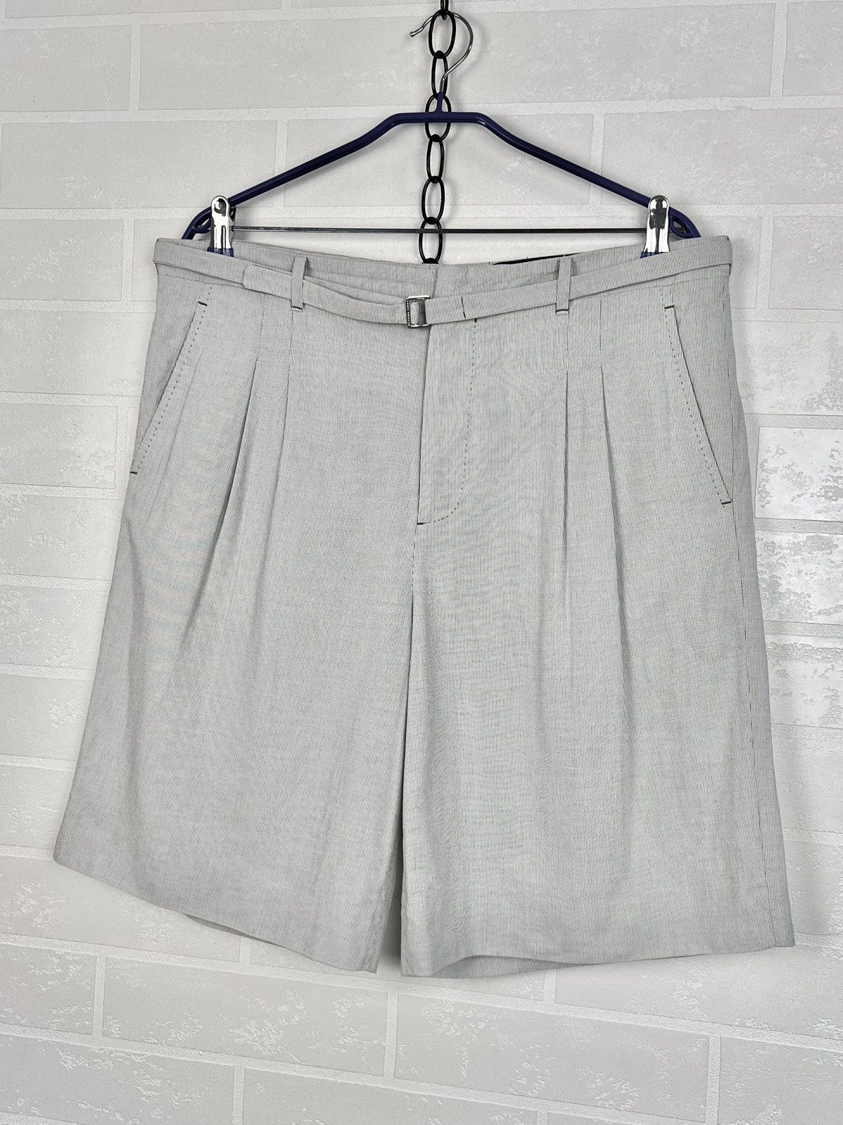 Louis Vuitton LOUIS VUITTON Shorts Chino Strap LV Plaid Cotton Gray Men's Size US 34 / EU 50 - 3 Thumbnail
