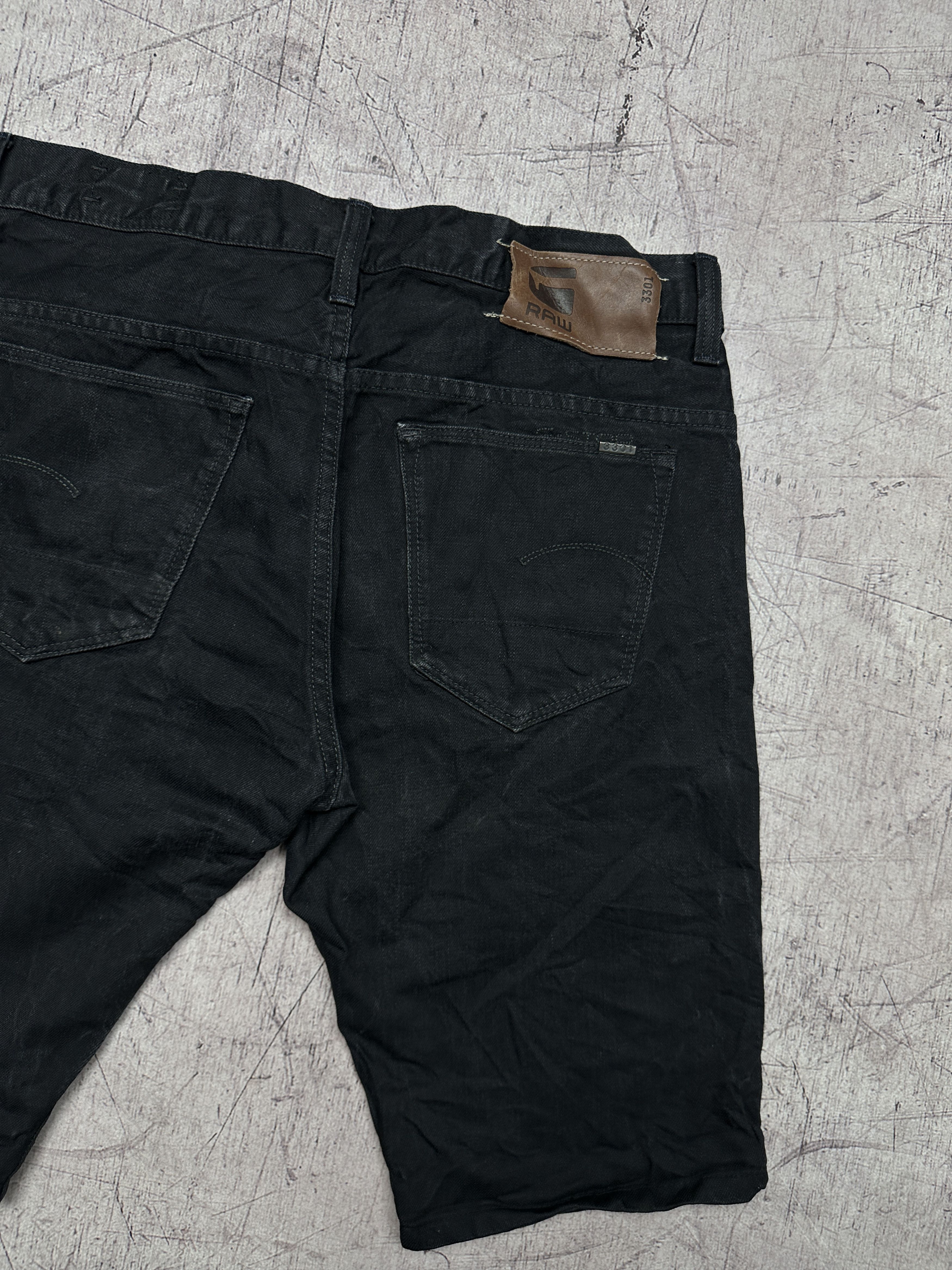 G-Star G Star Raw Mens 3301 Slim Denim Shorts Cropped Pants Size US 33 - 9 Thumbnail