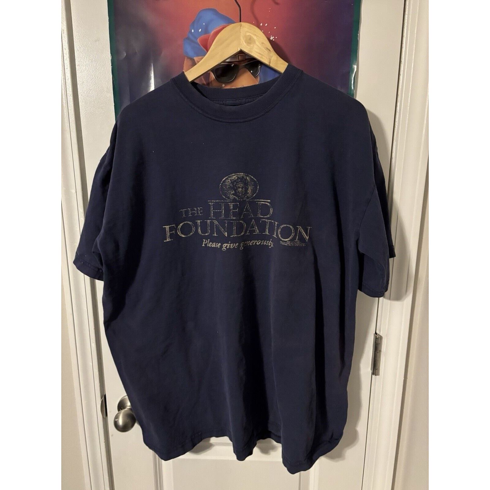 Vintage the head foundation blue funny t-shirt generously