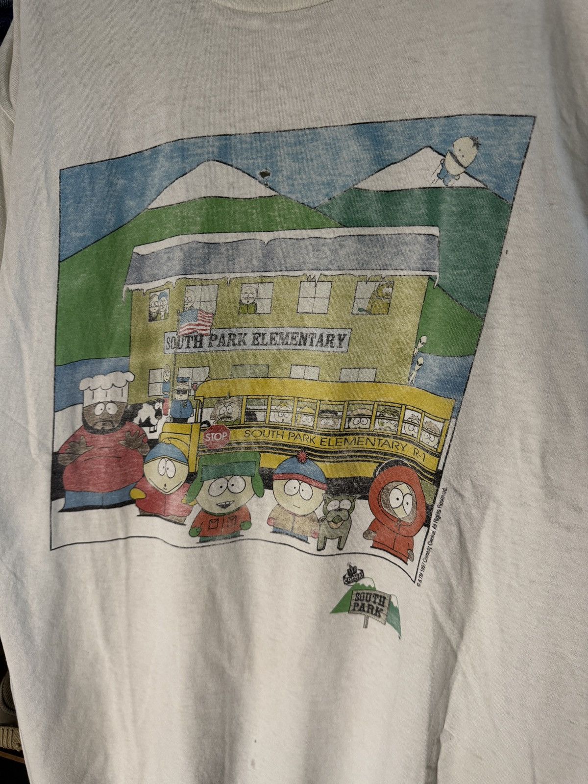 Vintage VINTAGE THRASHED DISTRESSED SOUTH PARK CARTOON SHOW TEE Size US XL / EU 56 / 4 - 2 Thumbnail