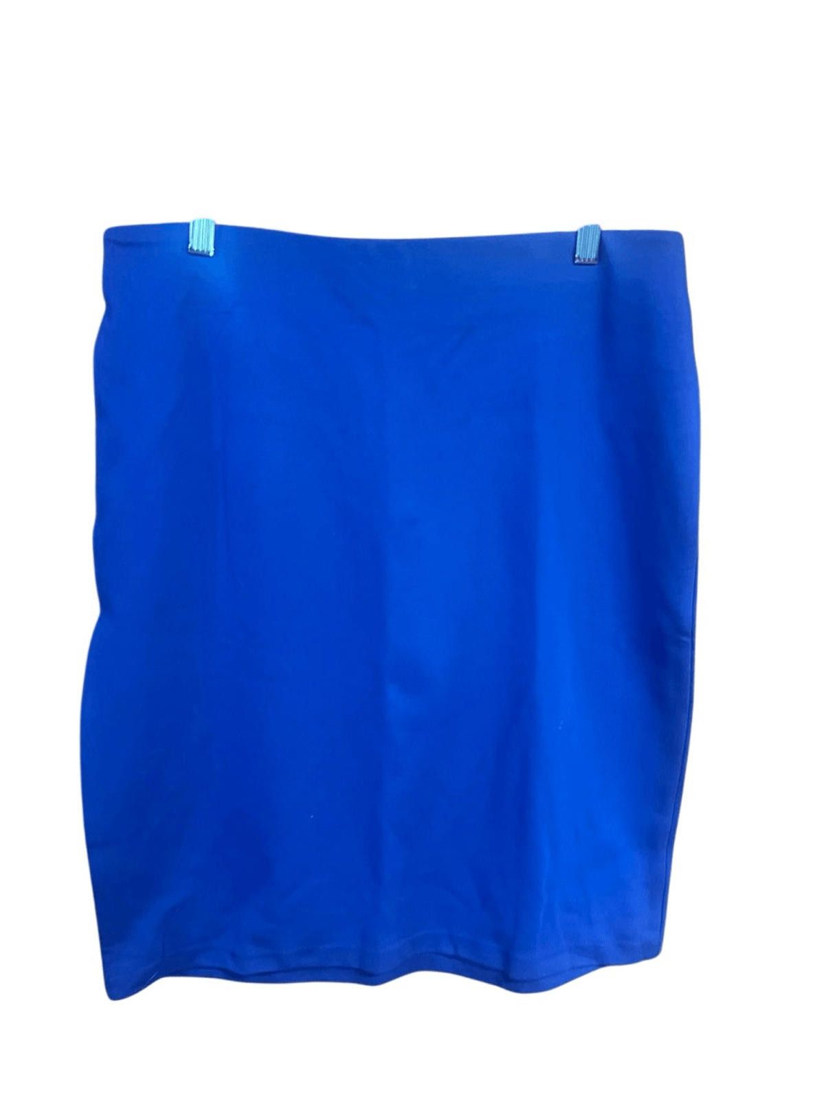 Designer Philosophy Marine Blue Skirt Sz 14 NWT Size 36" / US 14 / IT 50 - 2 Thumbnail