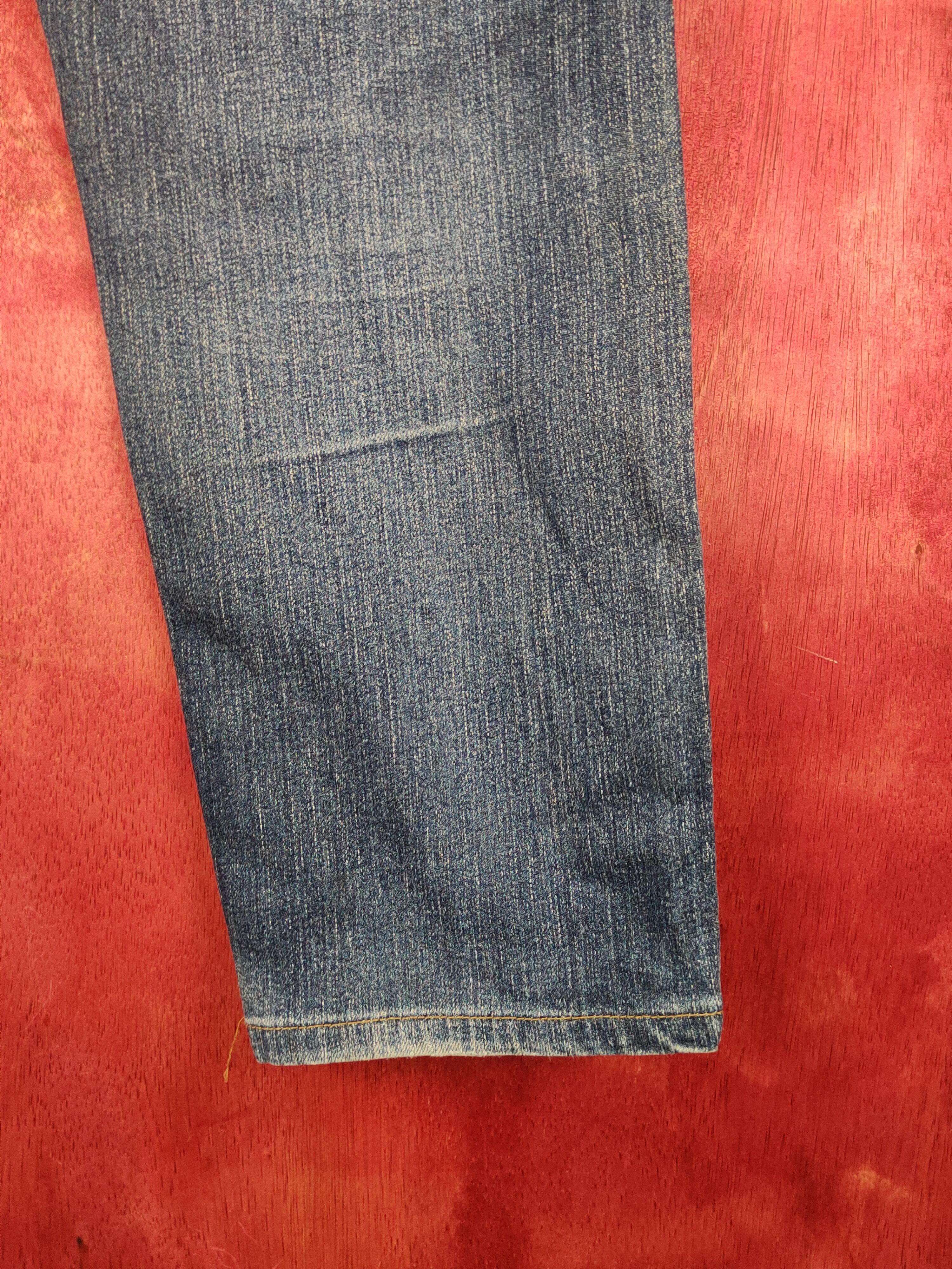 GU GU Blue Faded Distressed Ripped Jeans #S16692 Size US 33 - 12 Thumbnail