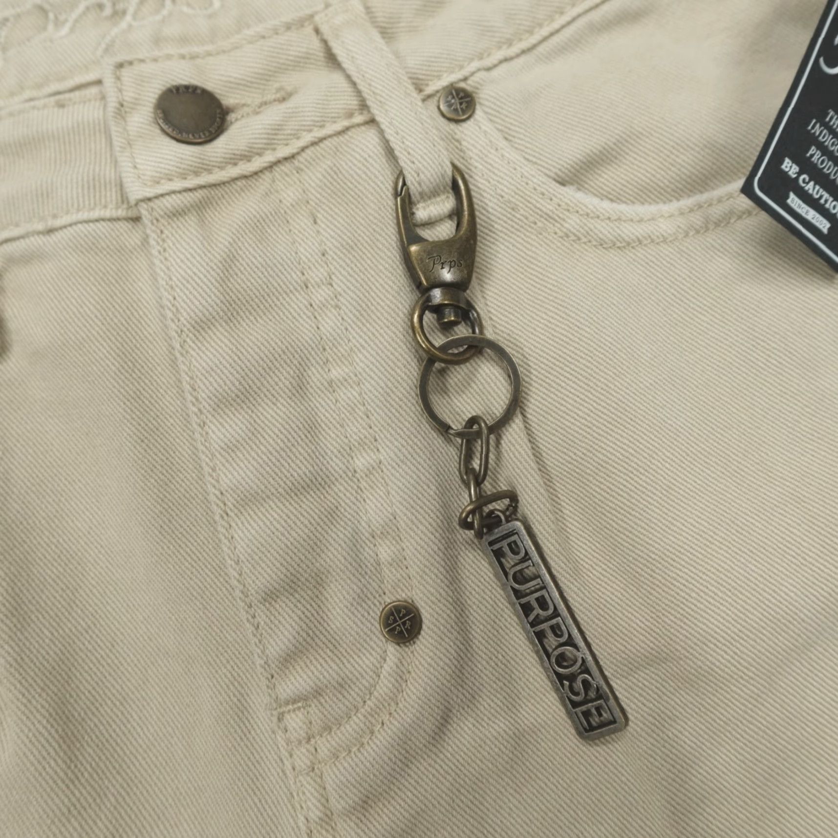Prps PRPS Chevelle Baggy Fit Jeans Pants Men’s Size 29 Stone Beige Denim 5-Pocket Regular Inseam 31" Men Shoes? Size US 29 - 2 Thumbnail
