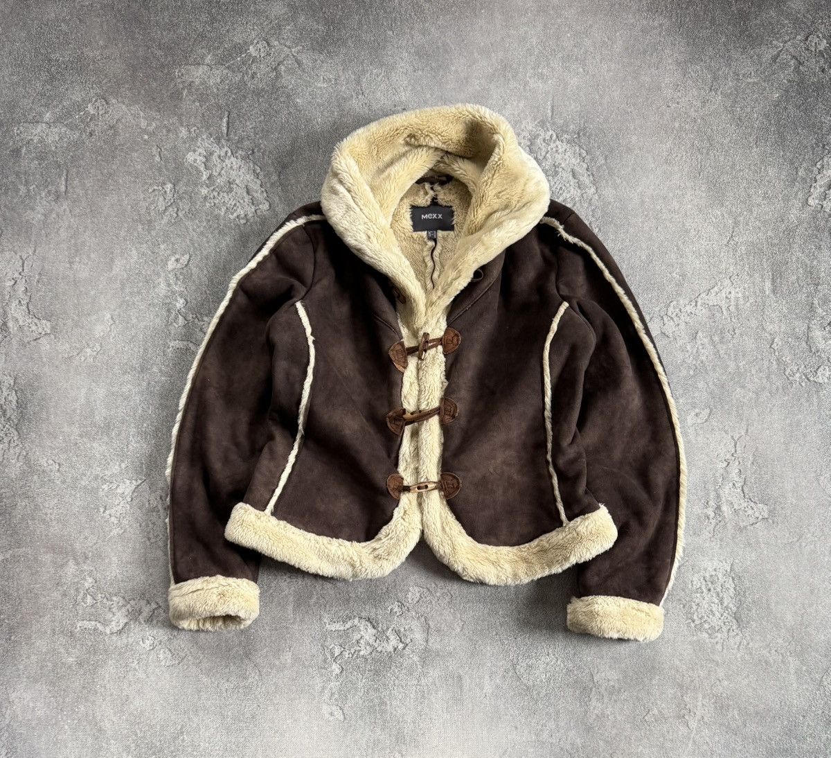 Mexx MEXX I46/FR44 lined leather brown jacket coat miss sixty LGB Size L / US 10 / IT 46 - 1 Thumbnail