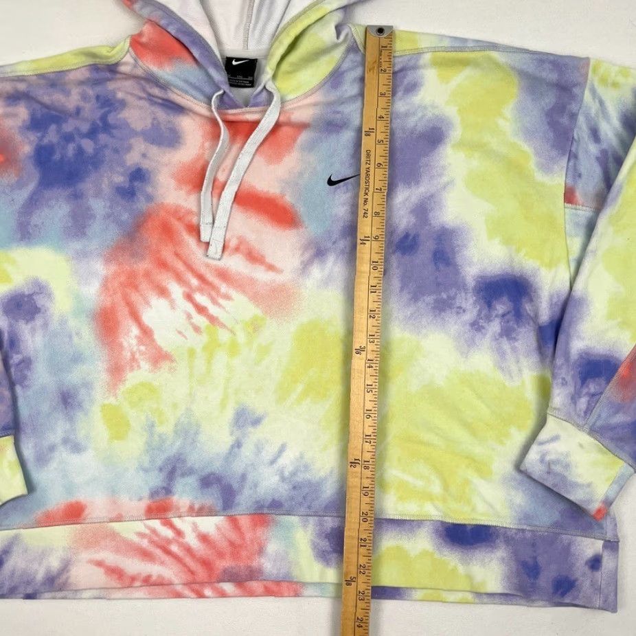 Nike Nike Hoodie Womens 2XL Crop Tie Dye Pullover Sweatshirt Active Gym DA0890-580 Size XXL / US 16-18 / IT 52-54 - 4 Thumbnail
